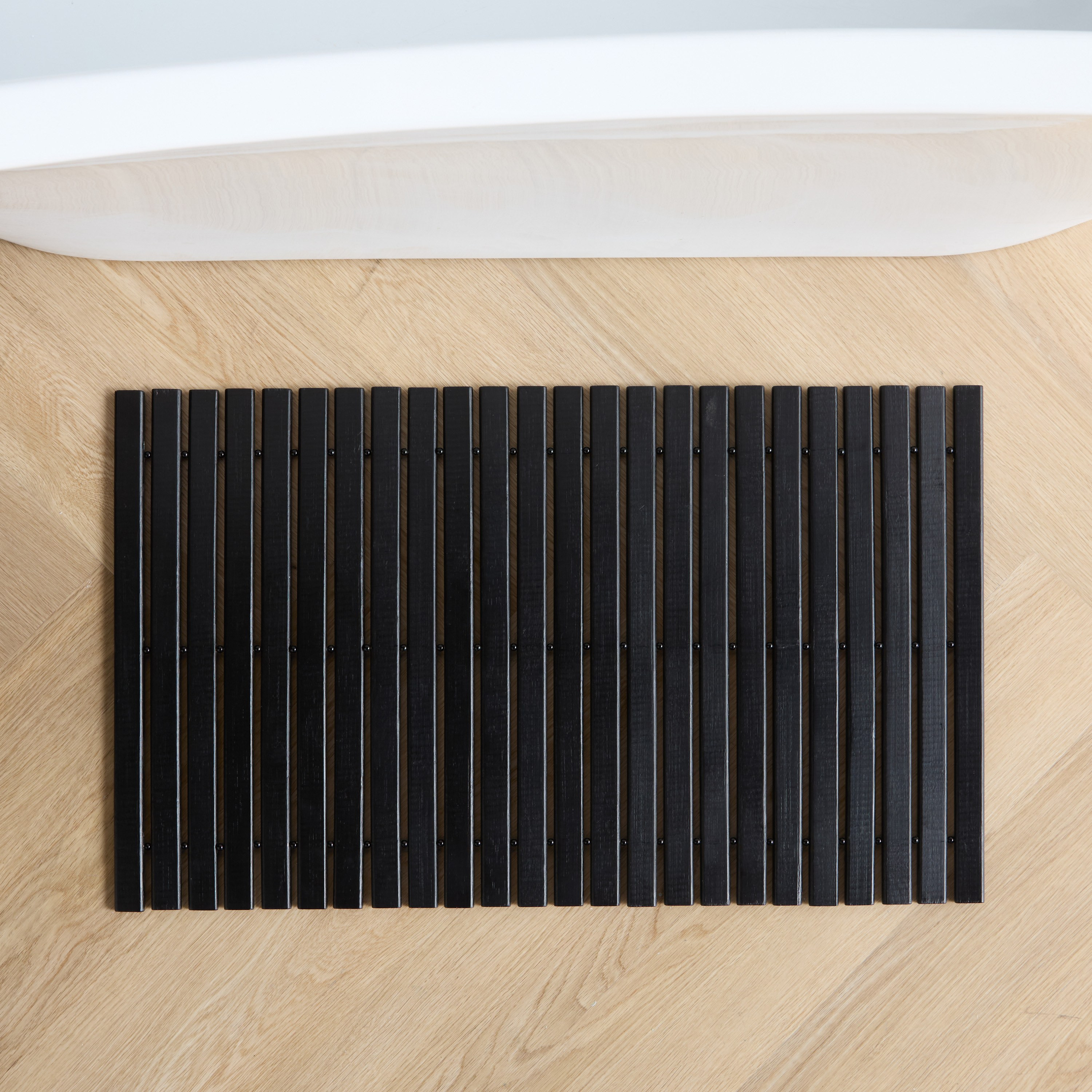 Bamboo Bath Mat - 66x40 cm-household-bathandlaundry-shower-showeraccessories-image-1