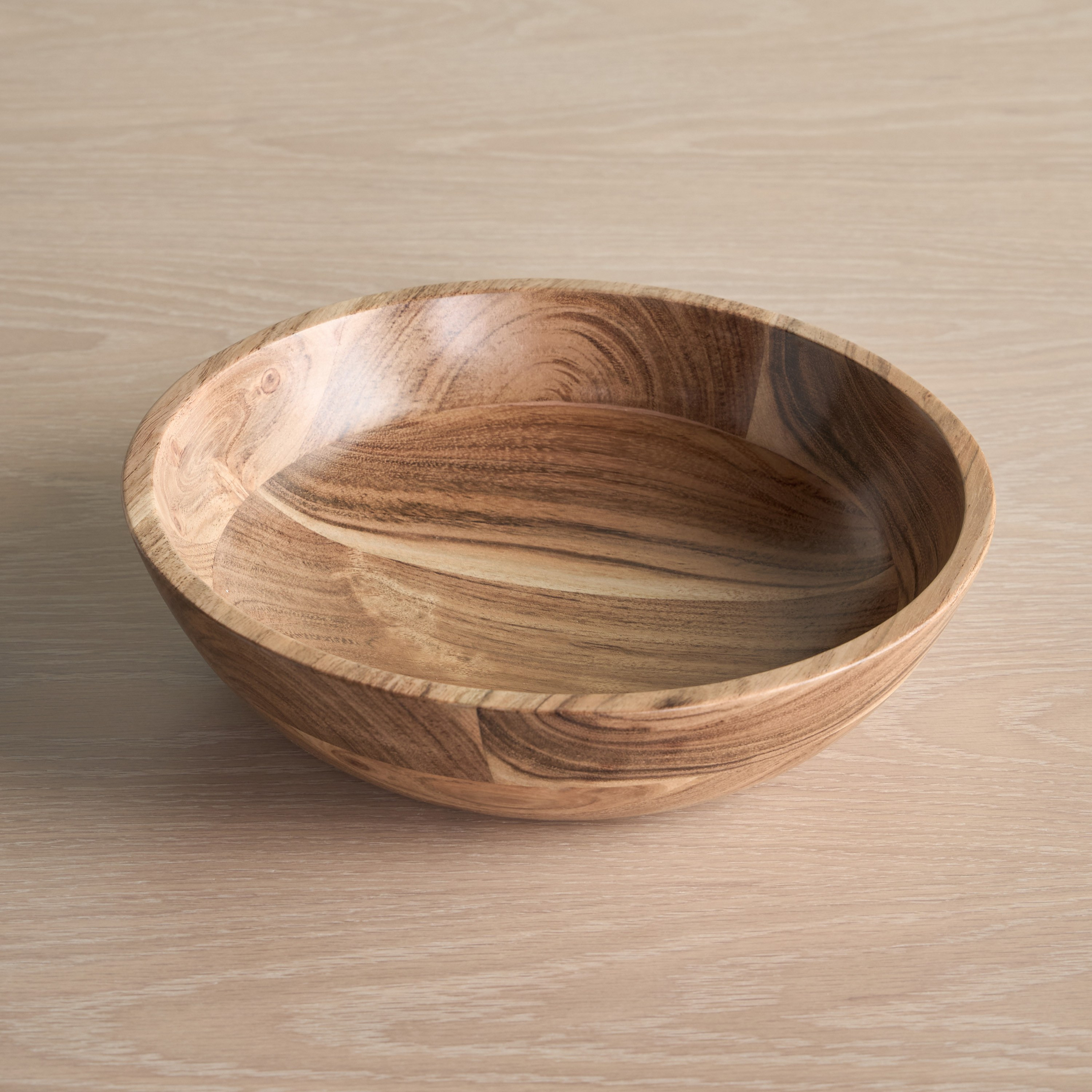 Heritage Acacia Wood Serving Bowl - 29 cm-household-dining-dinnerware-bowls-image-1