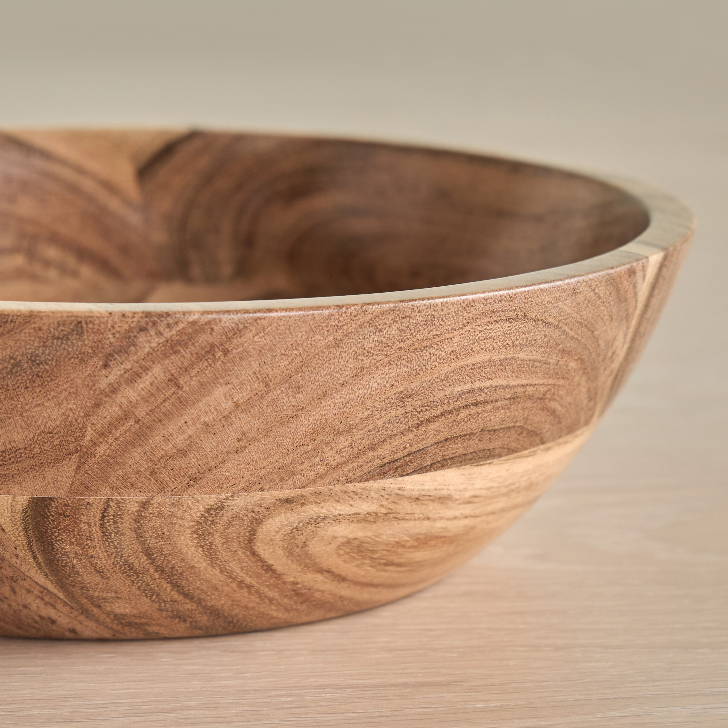 وعاء تقديم من خشب السنط - هيرتدج - 23 سم-household-dining-dinnerware-bowls-image-2