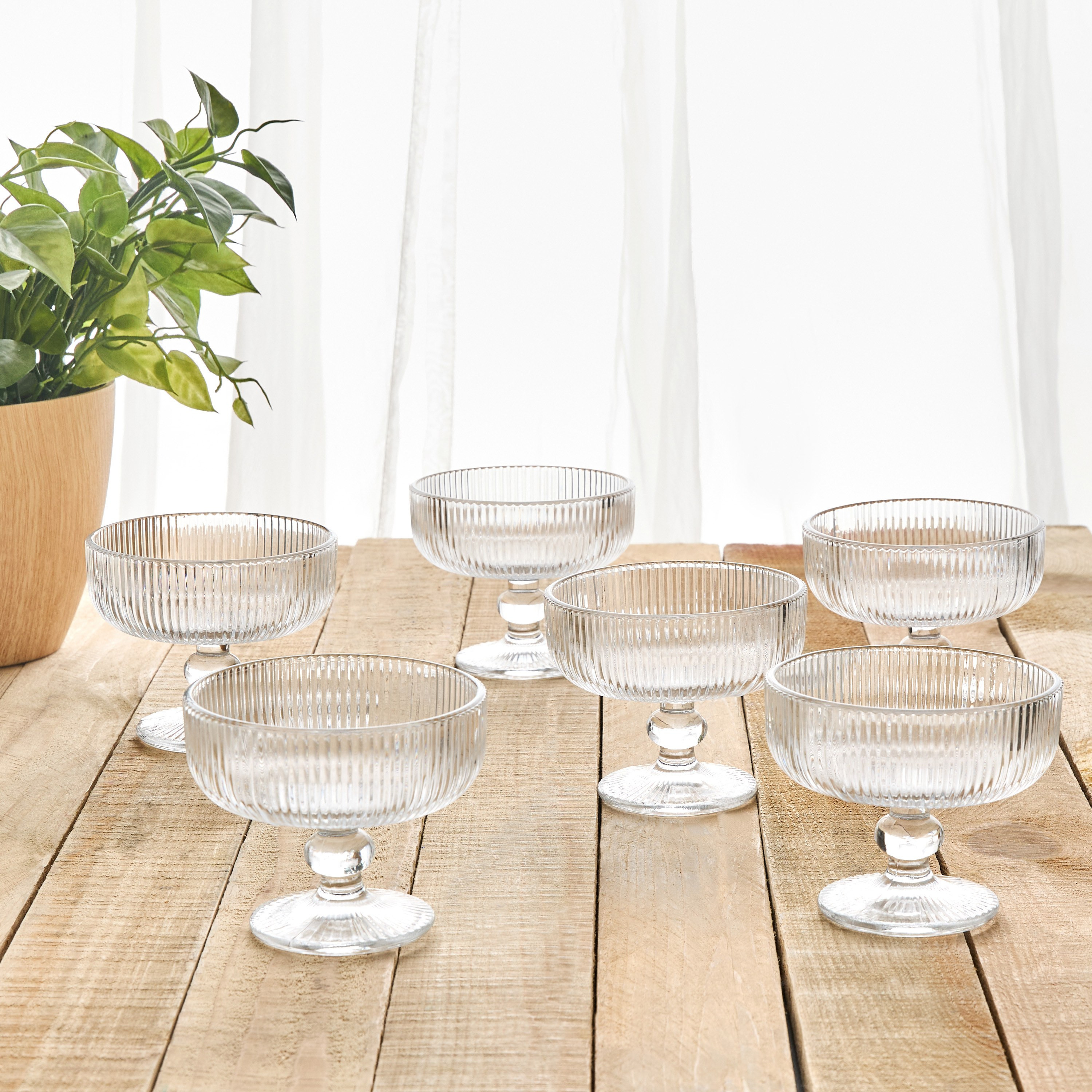 Matcha 6-Piece Dessert Glass Set - 330 ml-household-dining-shopbysolutions-dessert-image-1