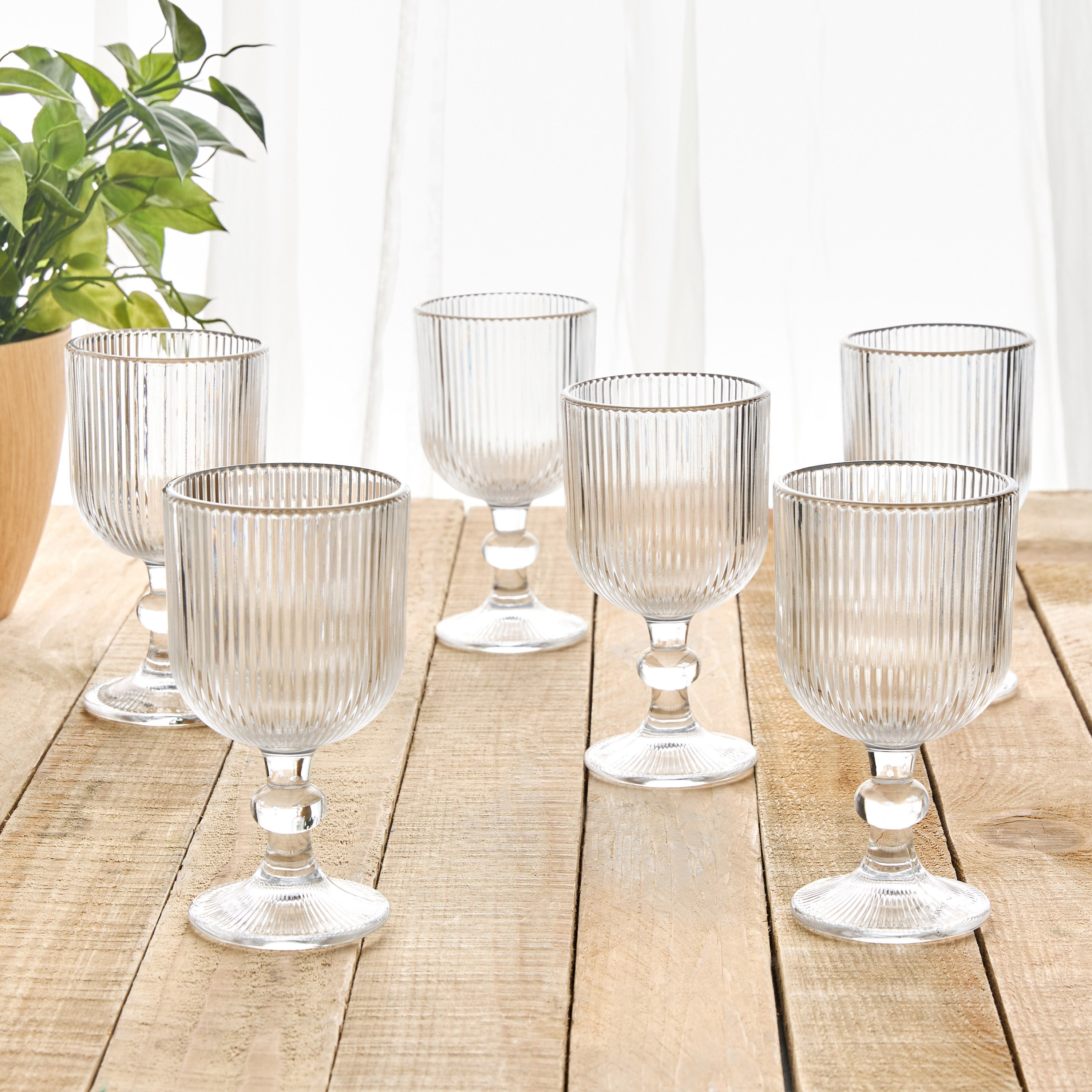 Matcha 6-Piece Stem Glass Set - 370 ml-household-dining-glassware-stemware-image-1