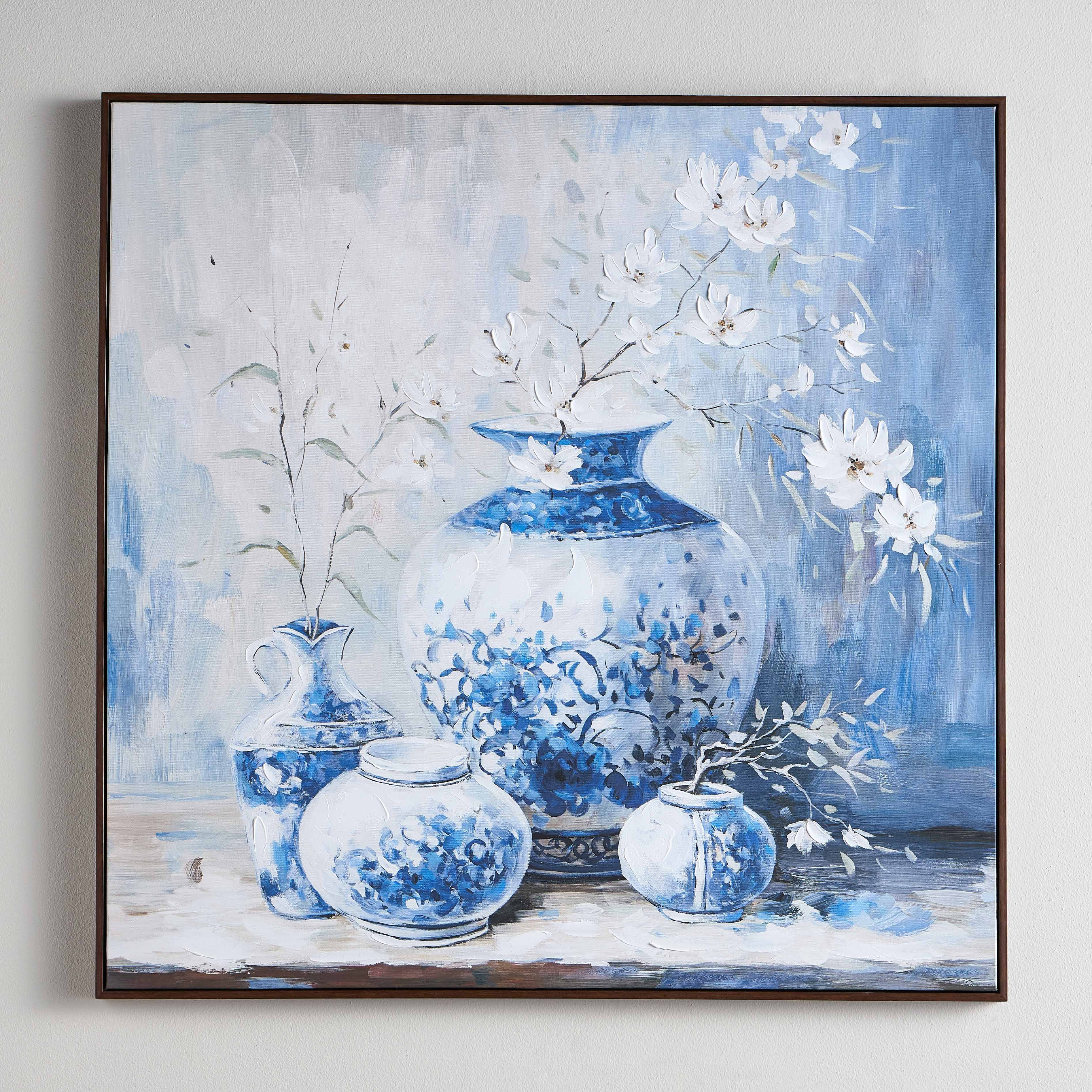 Eulalia Framed Canvas Wall Art - 100x100 cm-household-walldecorandmirrors-wallart-image-1