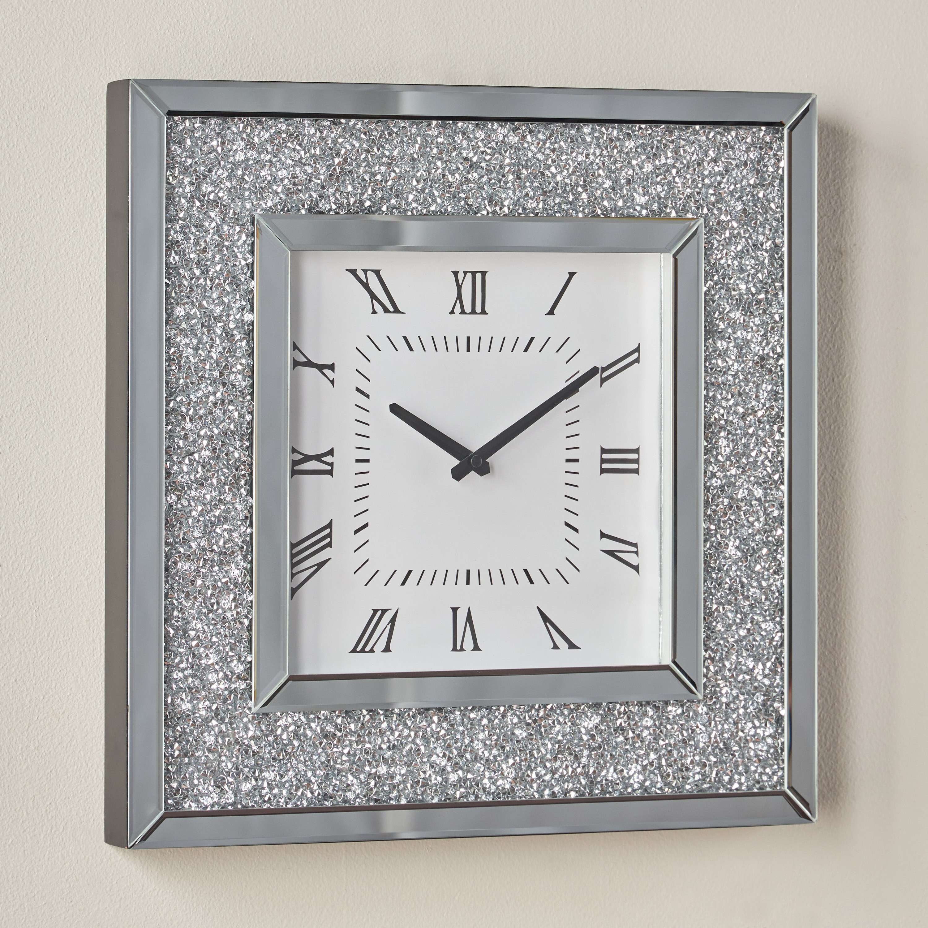 Monterey Glass Wall Clock - 50x50 cm-household-walldecorandmirrors-clocks-image-2