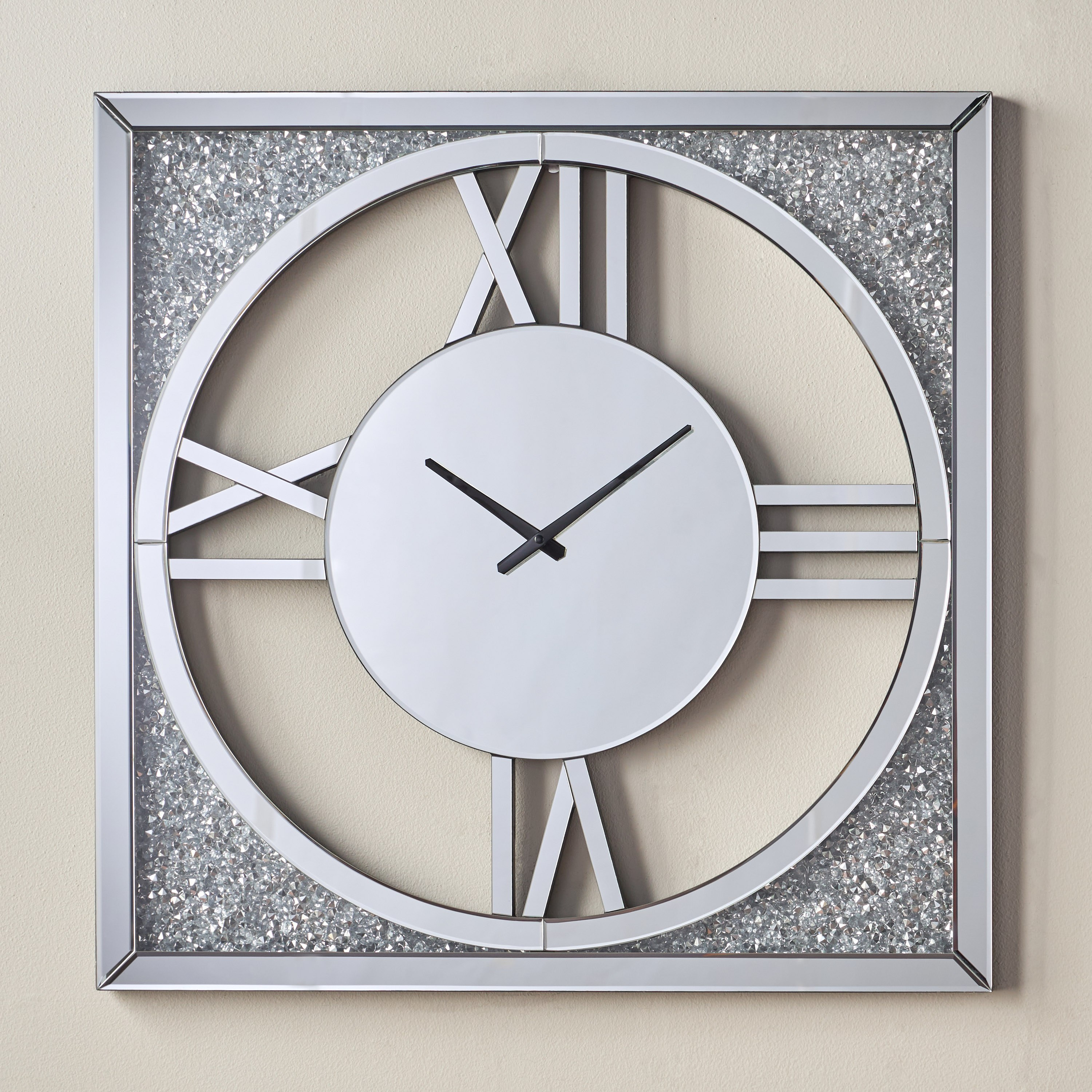 ساعة حائط زجاج - سالتون - 80x80 سم-household-walldecorandmirrors-clocks-image-1