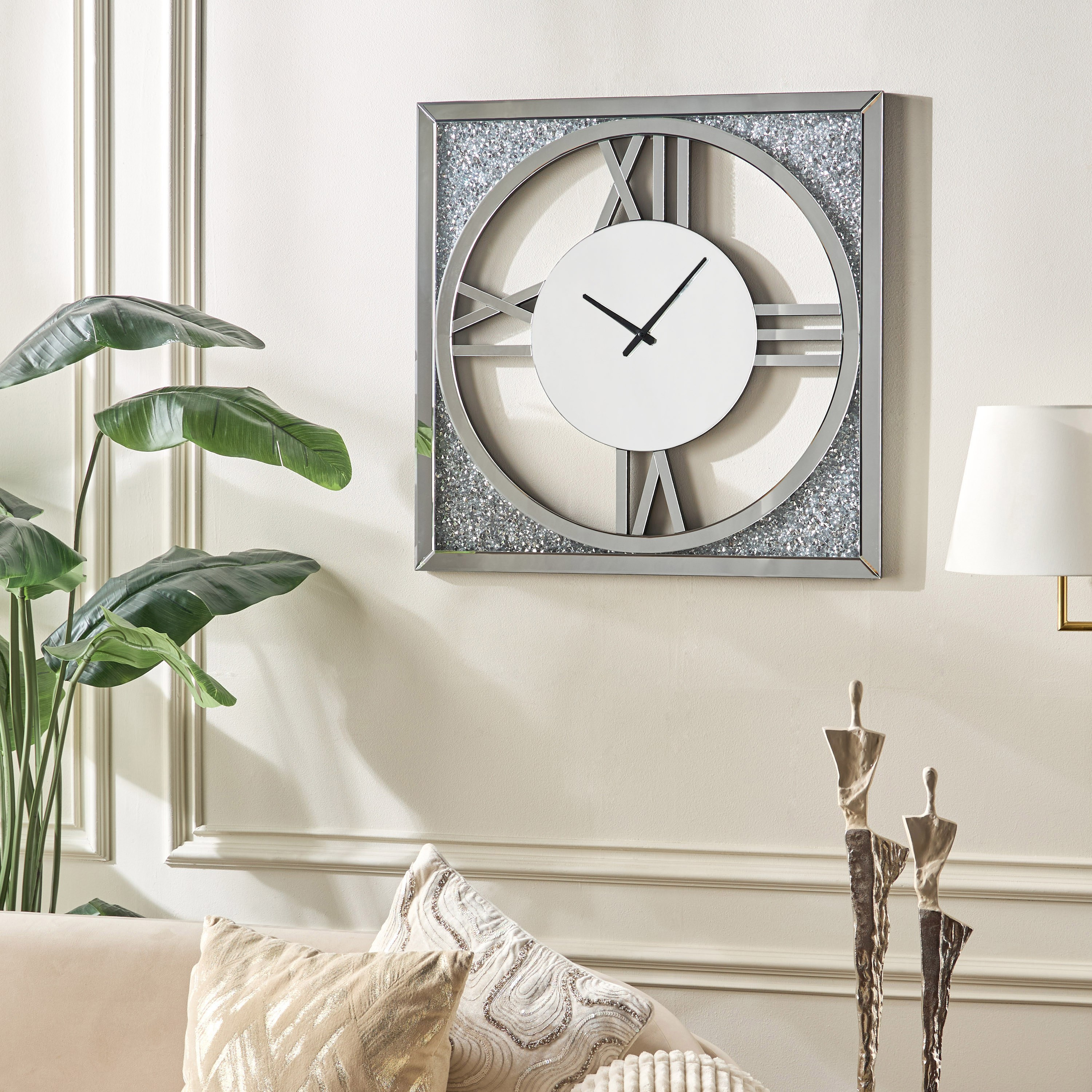 ساعة حائط زجاج - سالتون - 80x80 سم-household-walldecorandmirrors-clocks-image-4