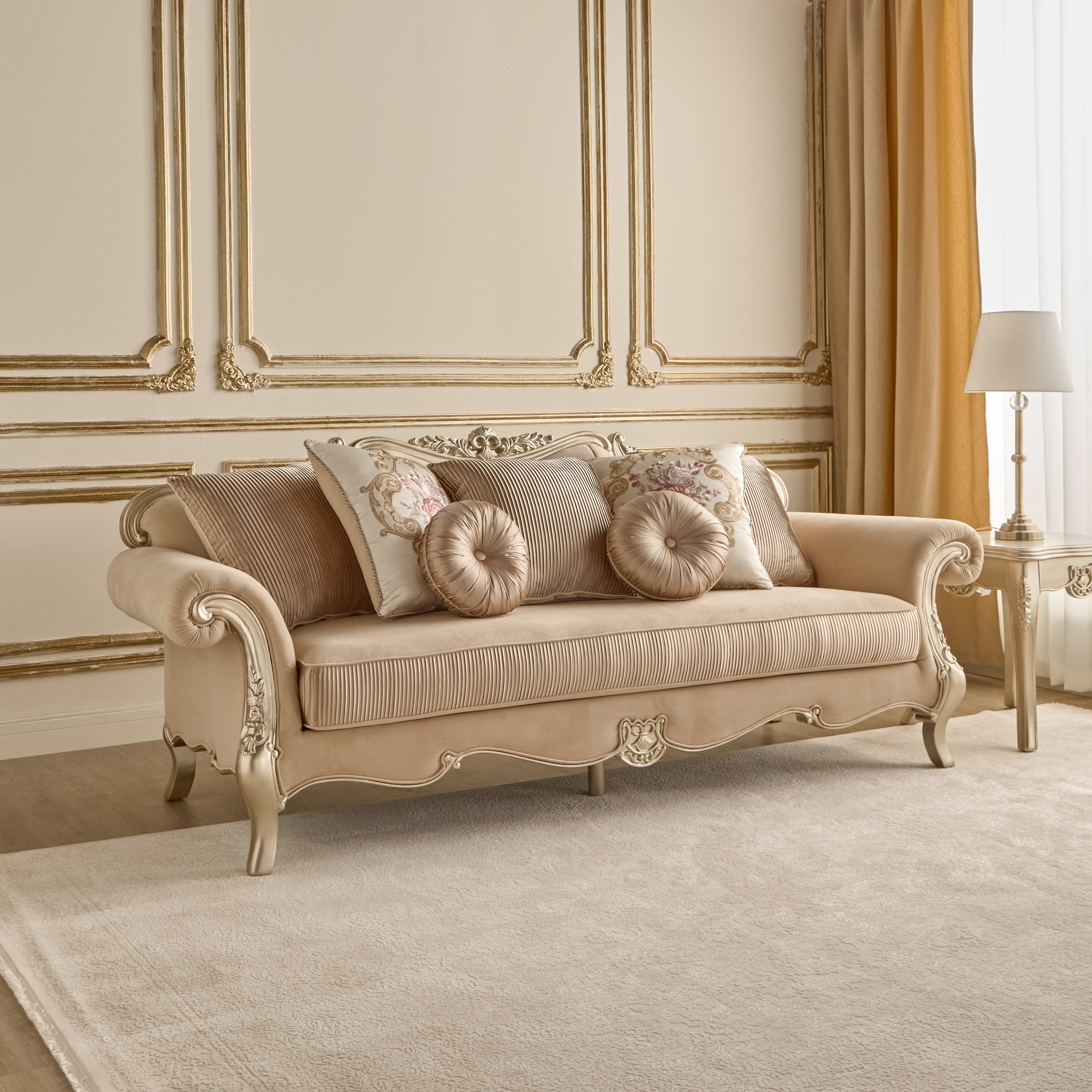 Shop Flora 3-Seater Fabric Sofa | Home Centre UAE