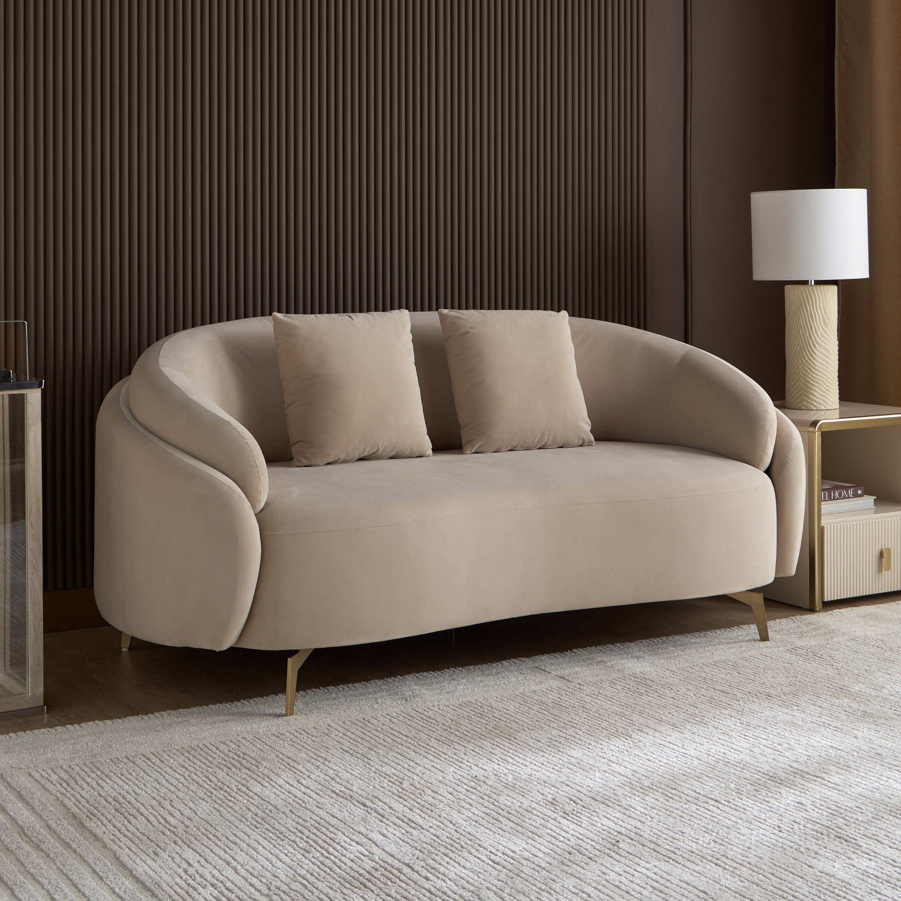 كنبة قماش مقعدين - قبّة-furniture-sofaandseating-sofasandsofasets-image-1