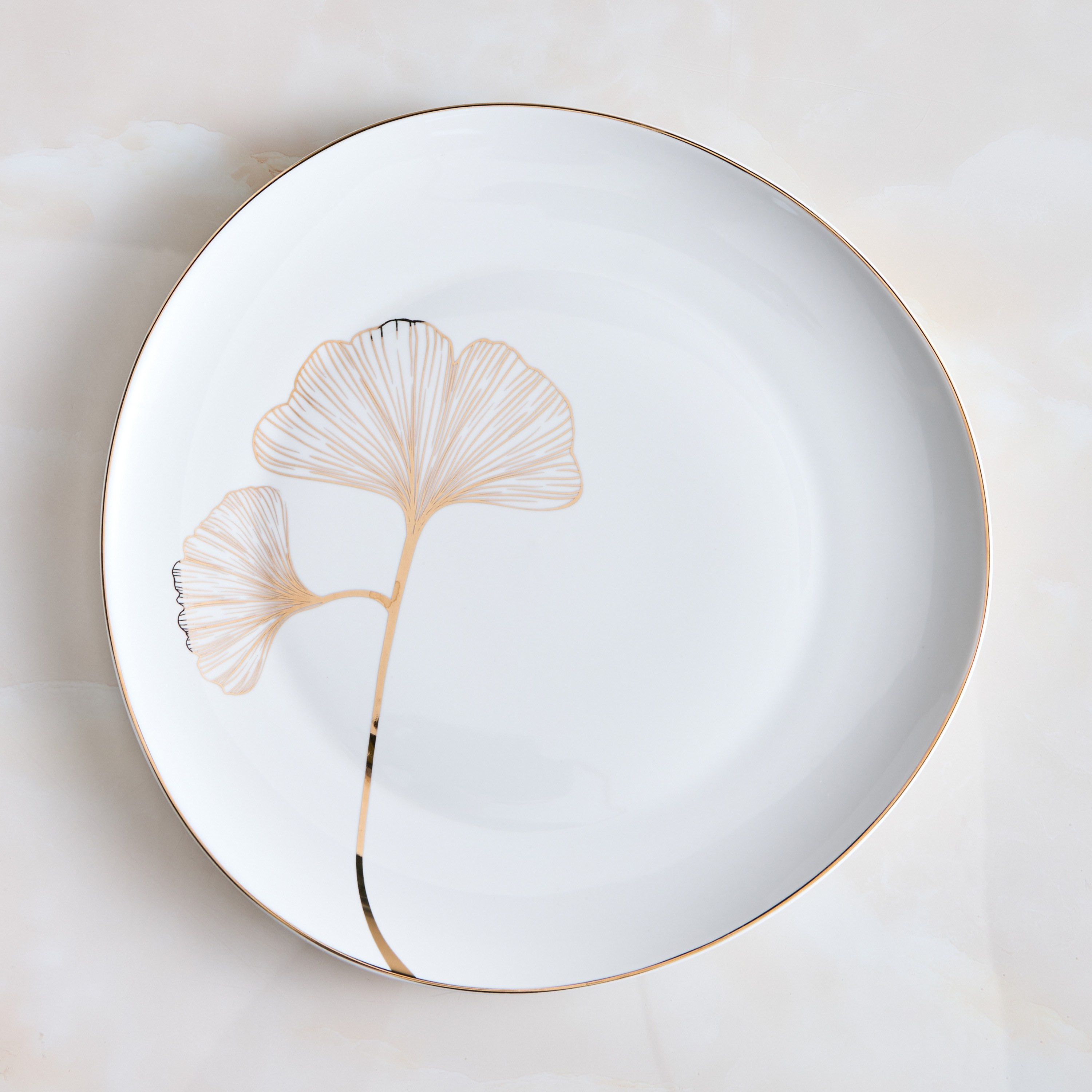 Gingko Porcelain Serving Platter-household-dining-serveware-servingplatters-image-1