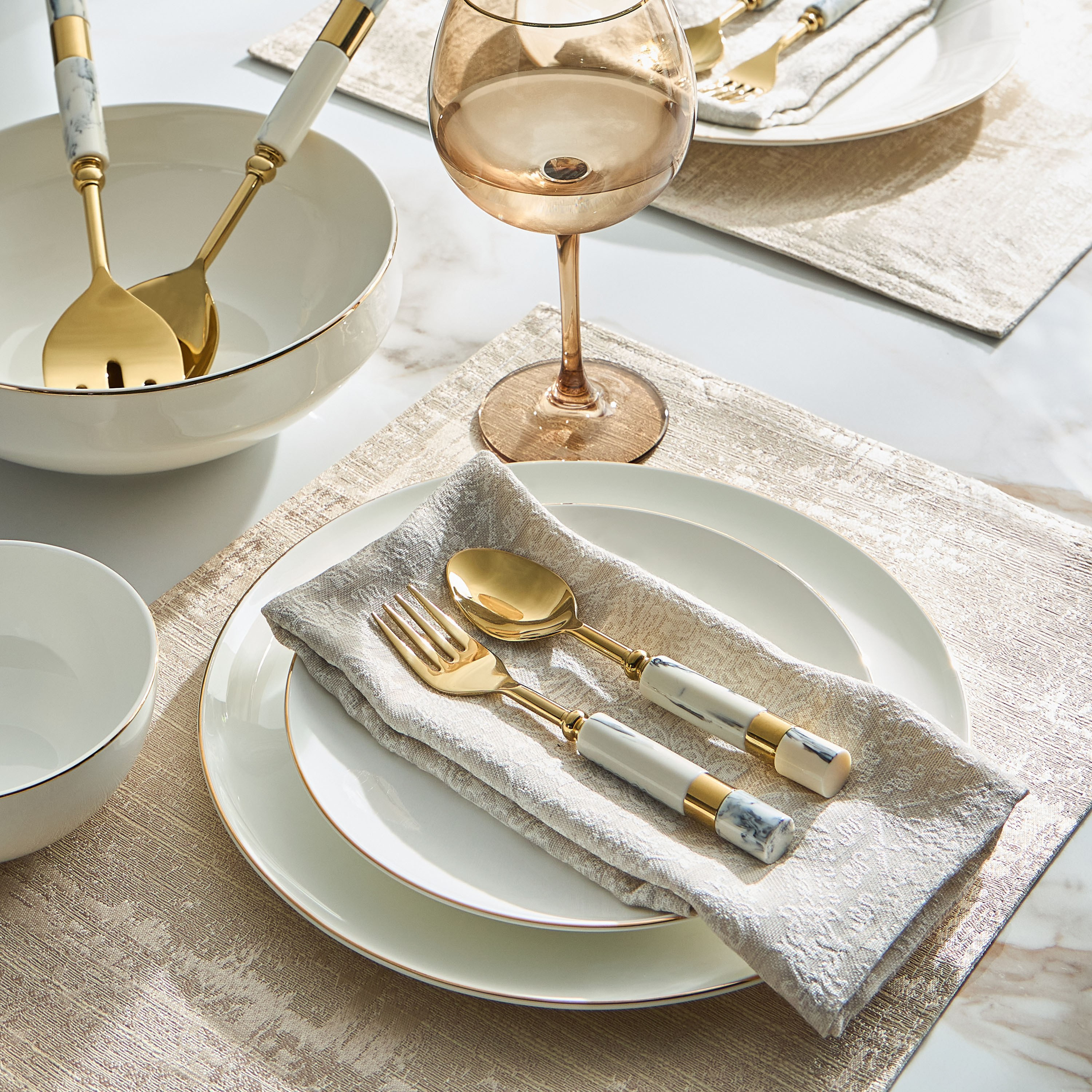Marbel 4-Piece Dessert Fork Set-household-dining-cutlery-cutlerysets-image-3