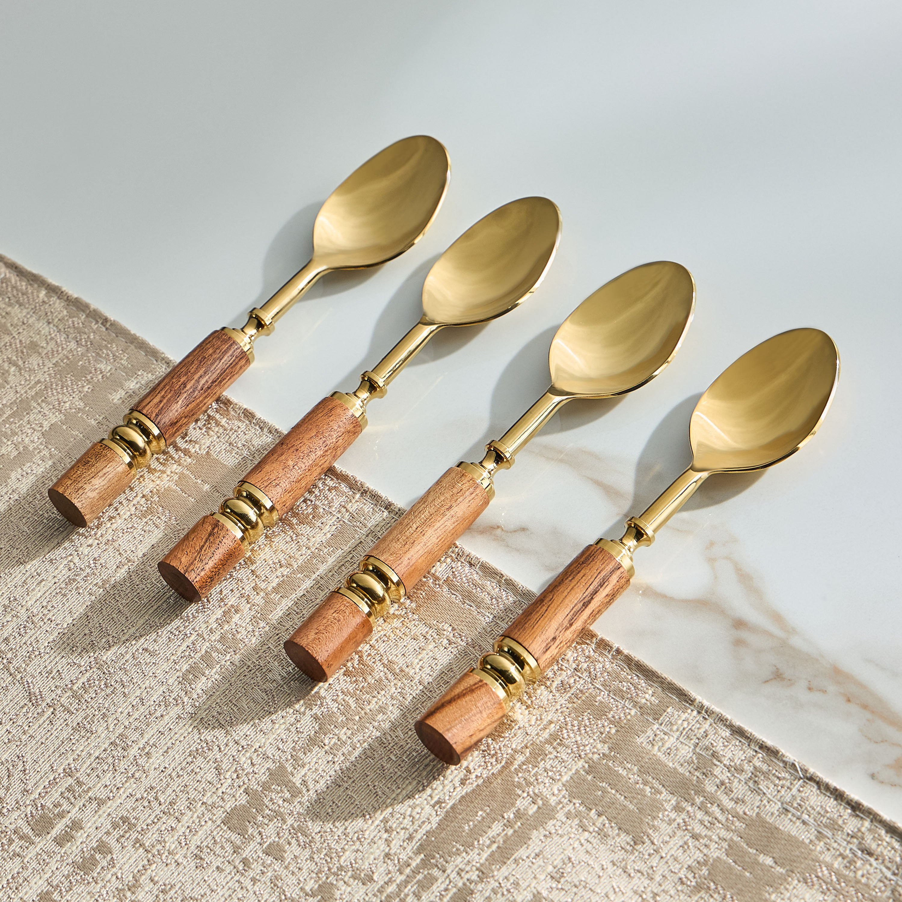 Kasab 4-Piece Dessert Spoon Set-household-dining-cutlery-cutlerysets-image-1