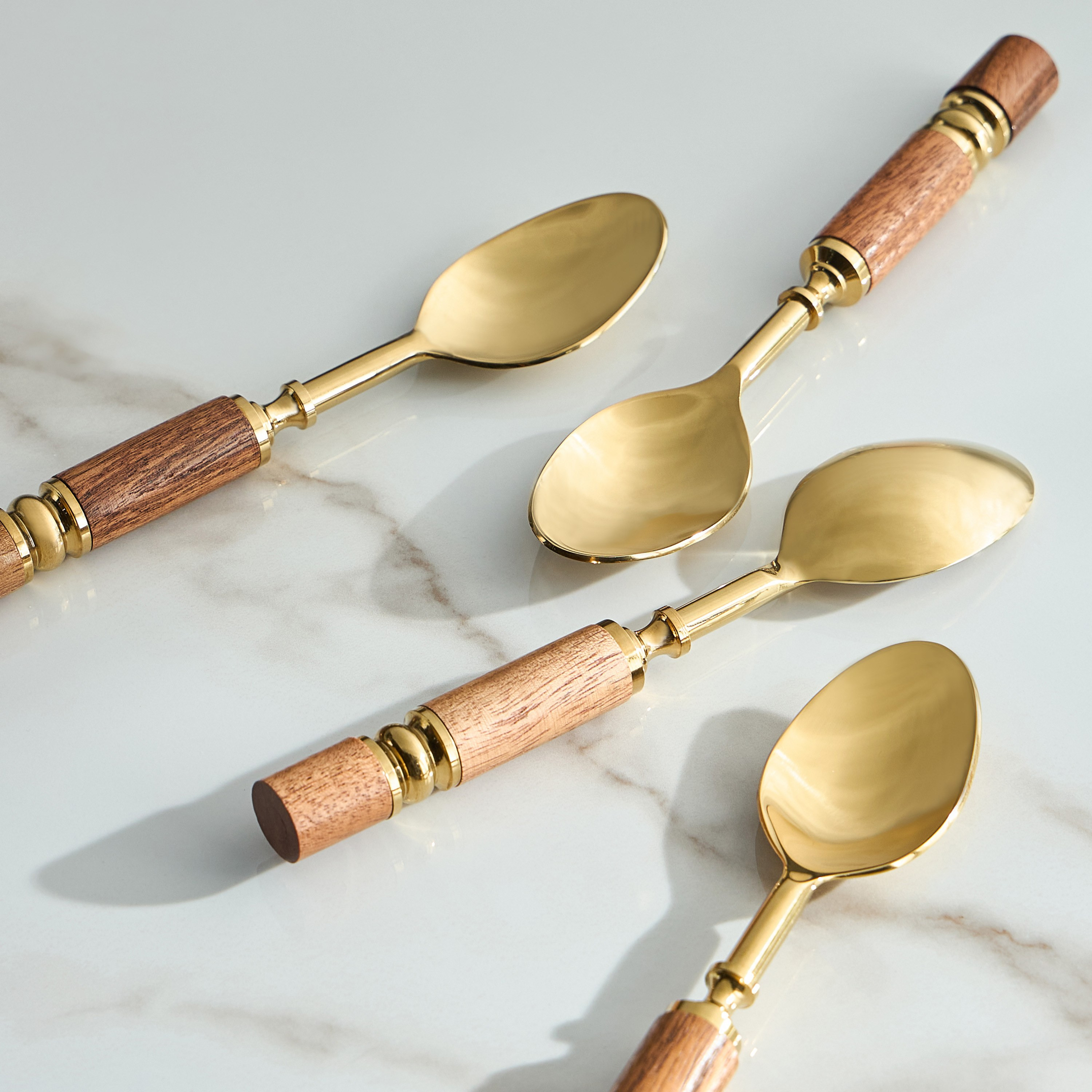 طقم ملاعق حلوى 4 قطع - كساب-household-dining-cutlery-cutlerysets-image-2