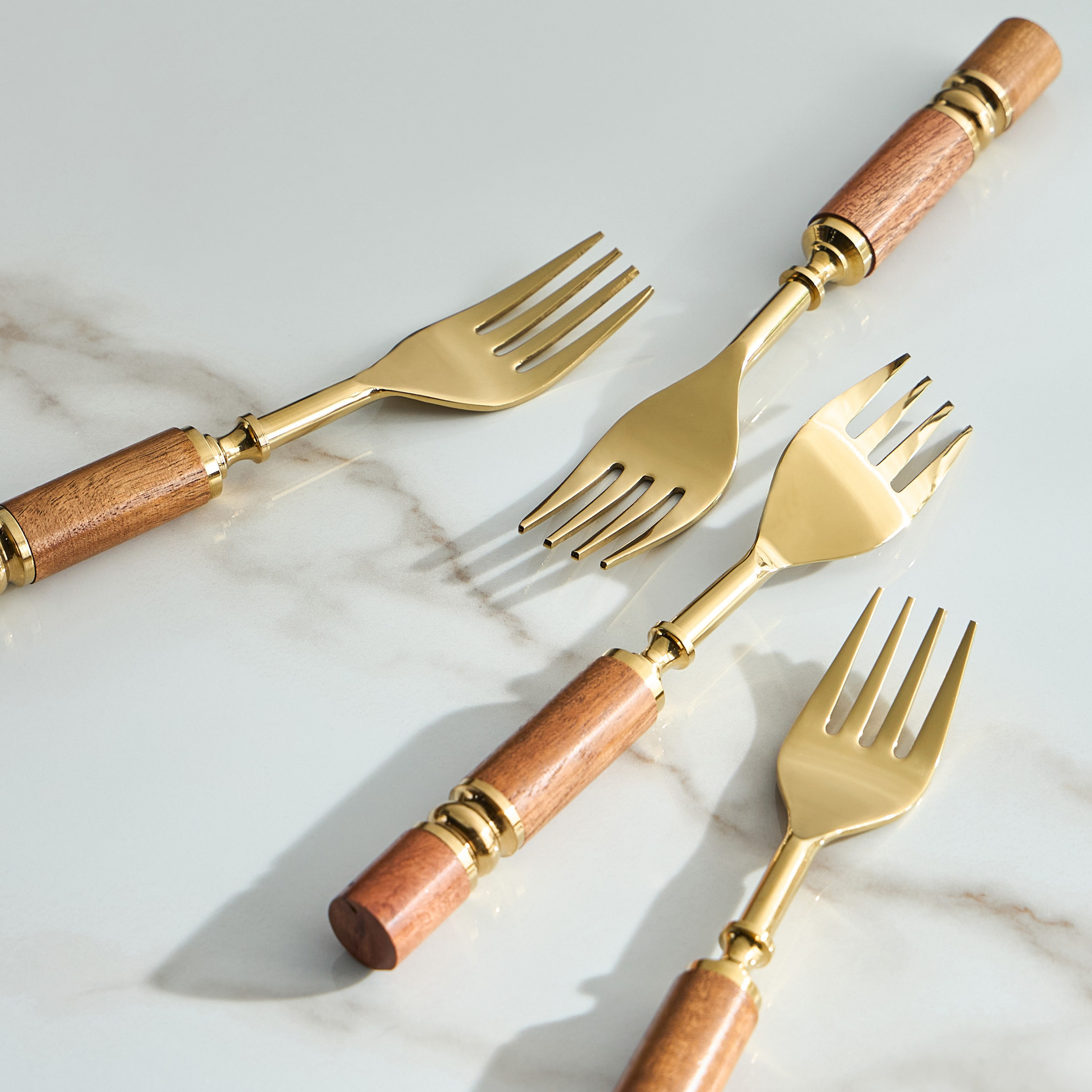 Kasab 4-Piece Dessert Fork Set-household-dining-cutlery-cutlerysets-image-2