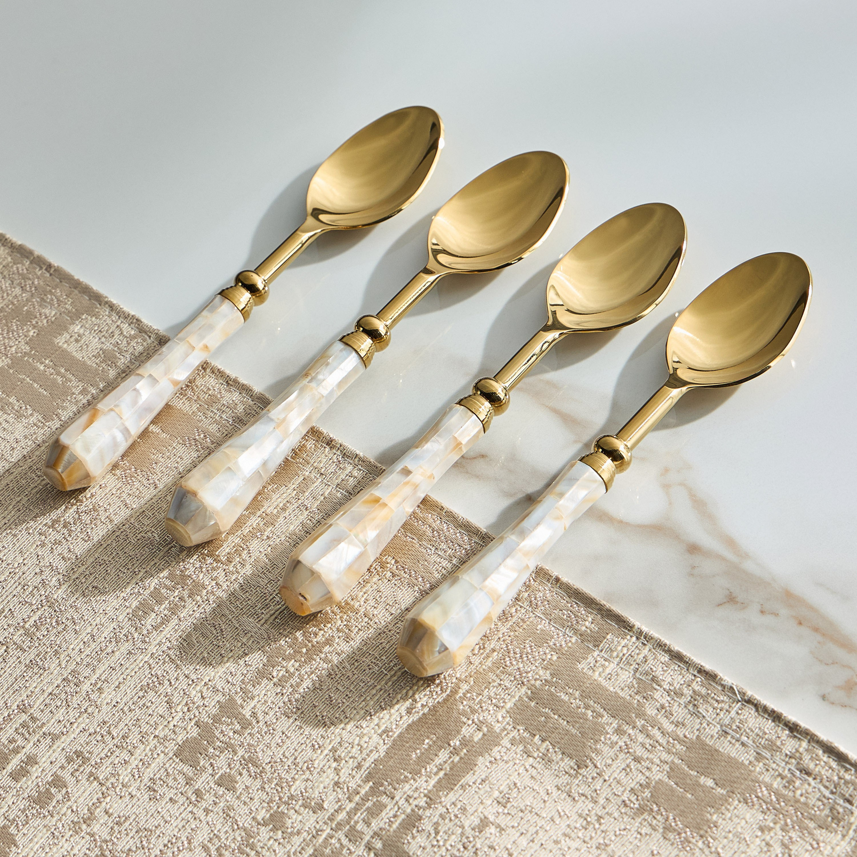 Marmo 4-Piece Dessert Spoon Set-household-dining-cutlery-cutlerysets-image-1
