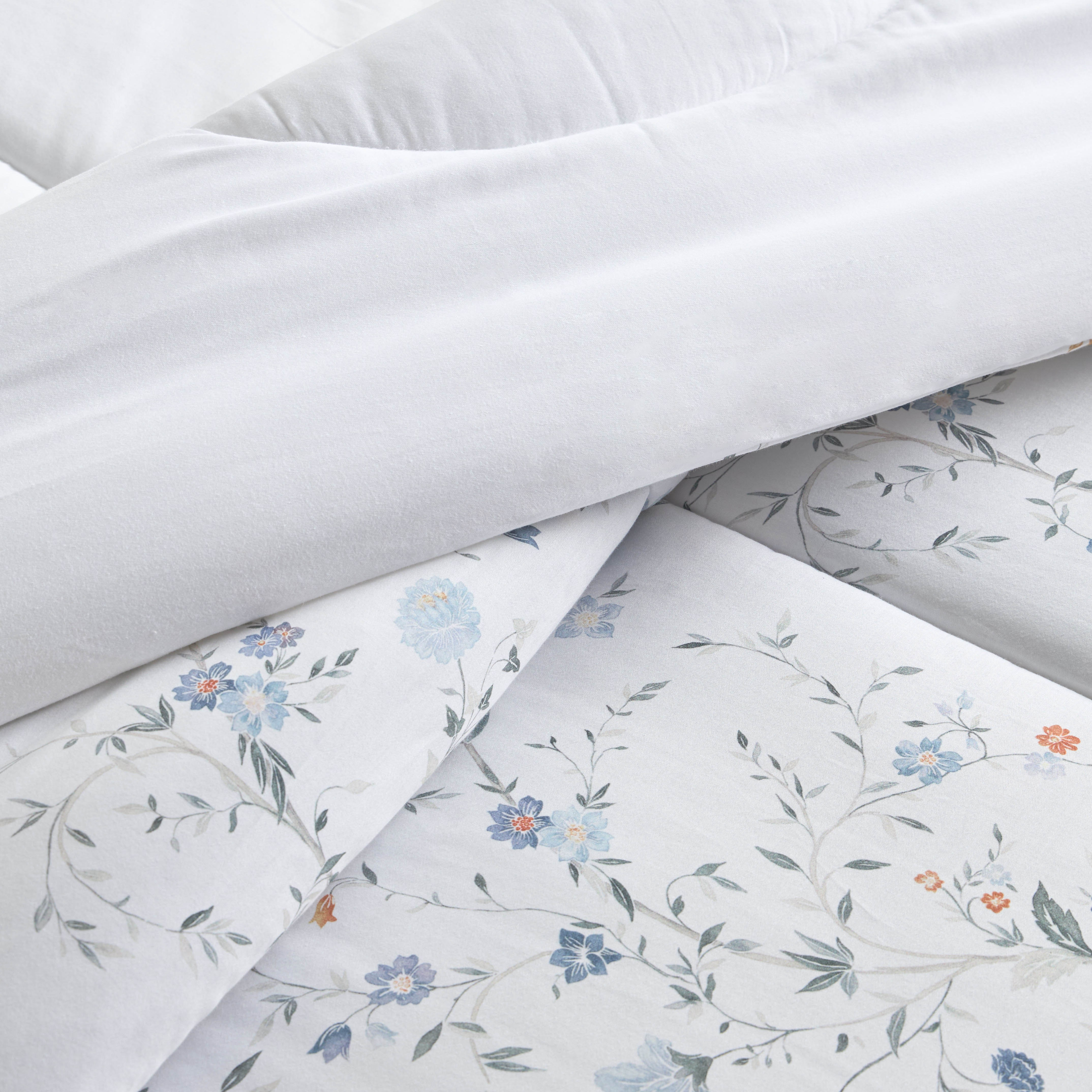 Nella Floral Print 300 Thread Count 3-Piece Super King Comforter Set - 250x260 cm-household-bedding-comfortersandbedspreads-comforters-image-4
