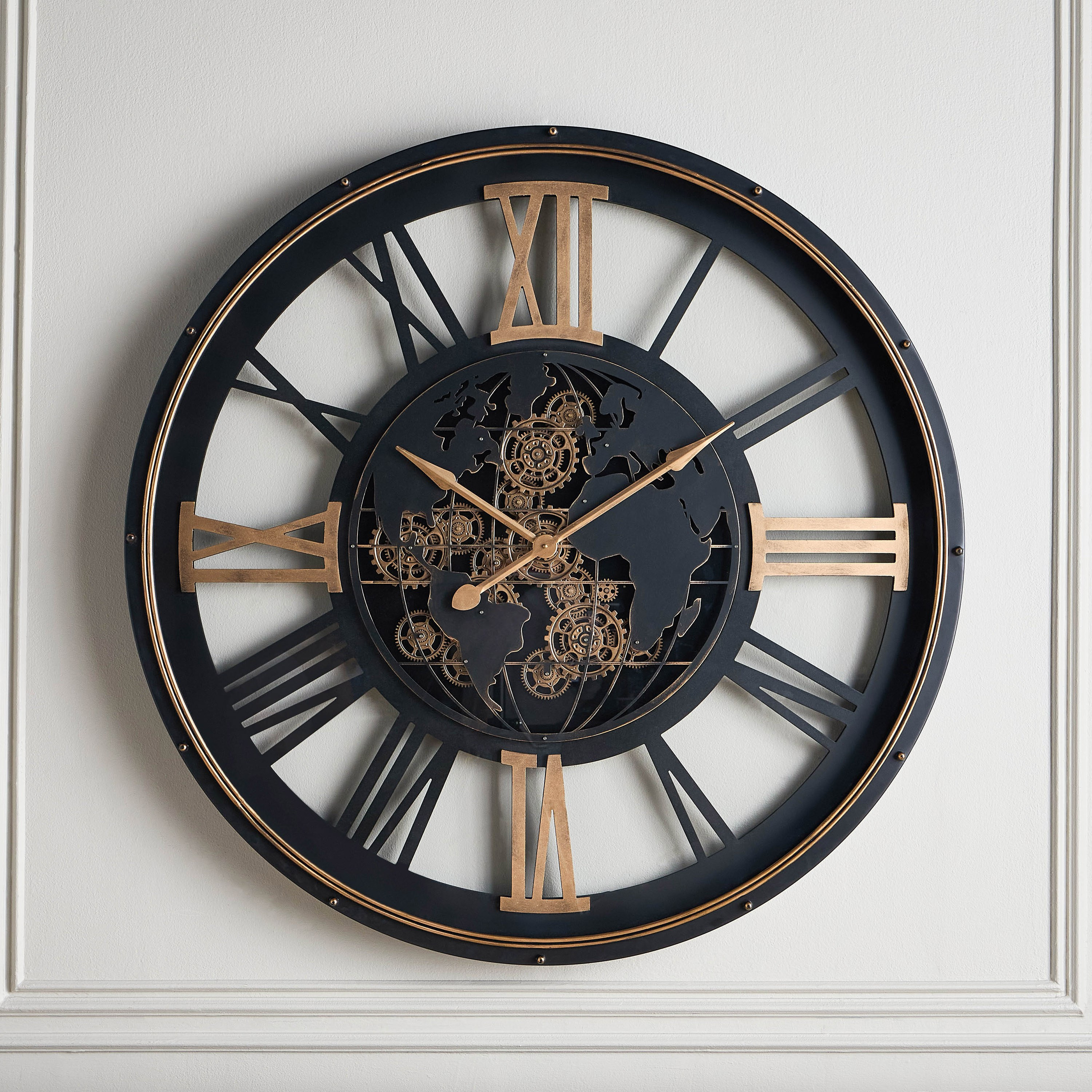 Claremont Gear Wall Clock - 120 cm-household-walldecorandmirrors-clocks-image-1