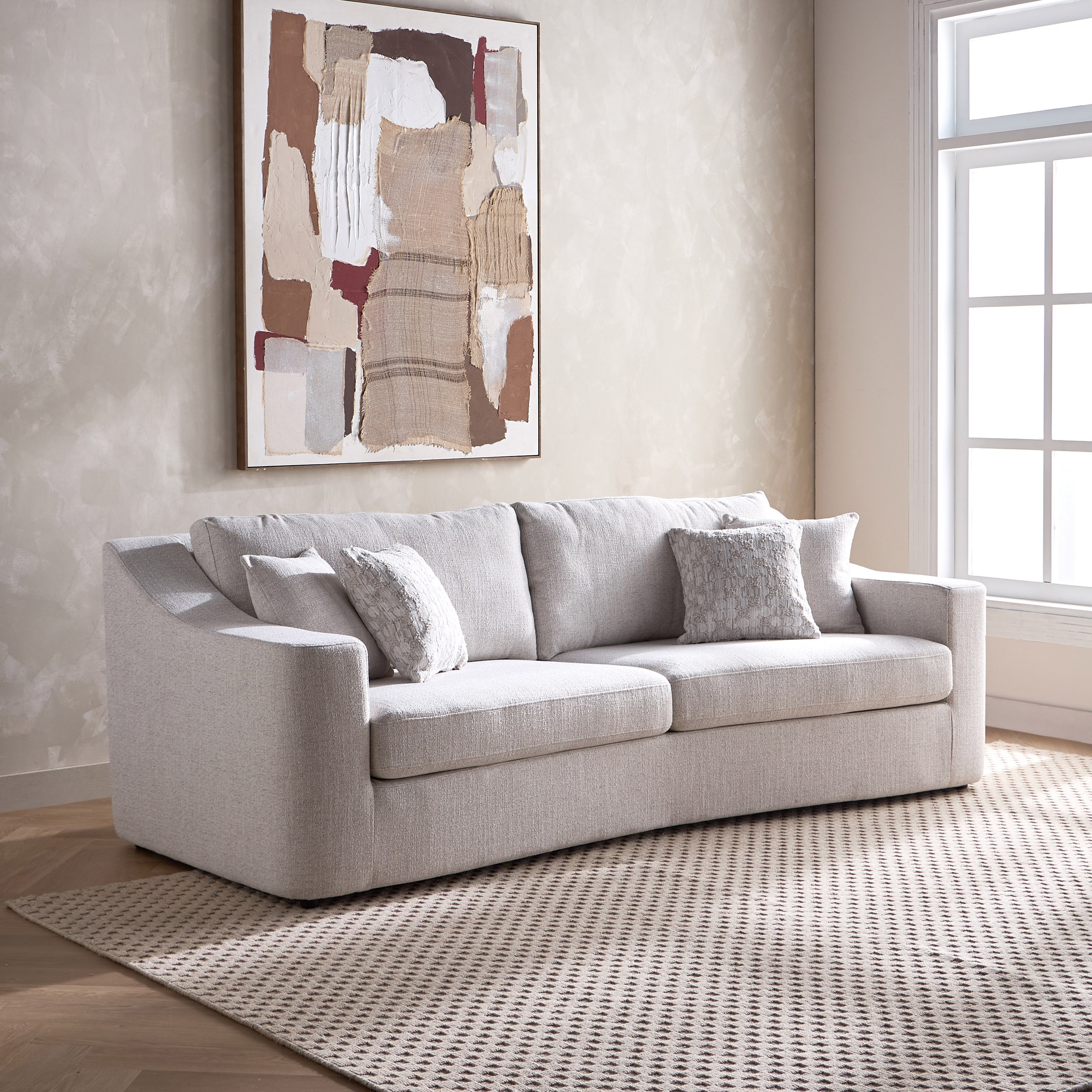 Camryn 3-Seater Fabric Sofa