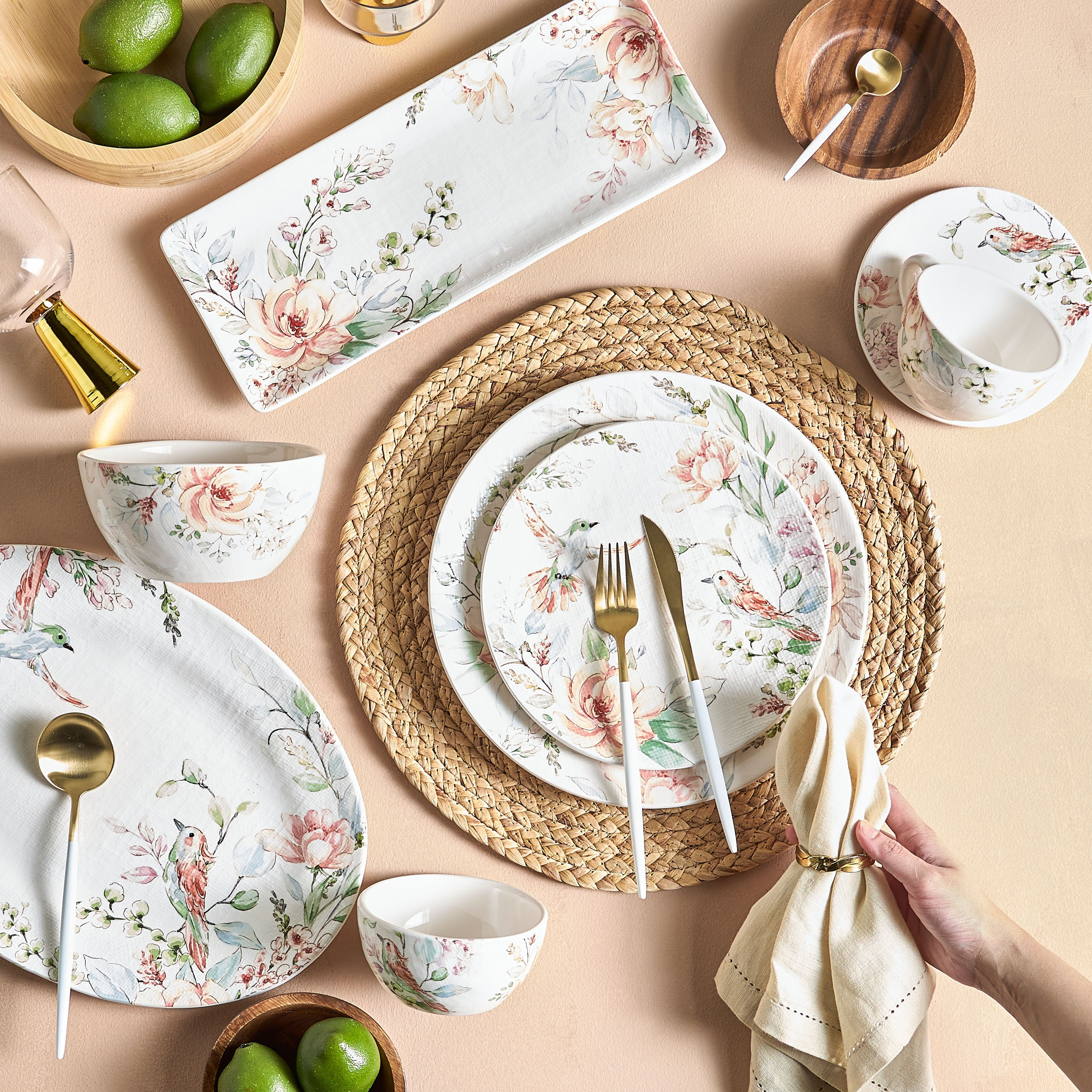 Rosette Ceramic Cereal Bowl - 15 cm-household-dining-dinnerware-dinnerwarecollections-image-4