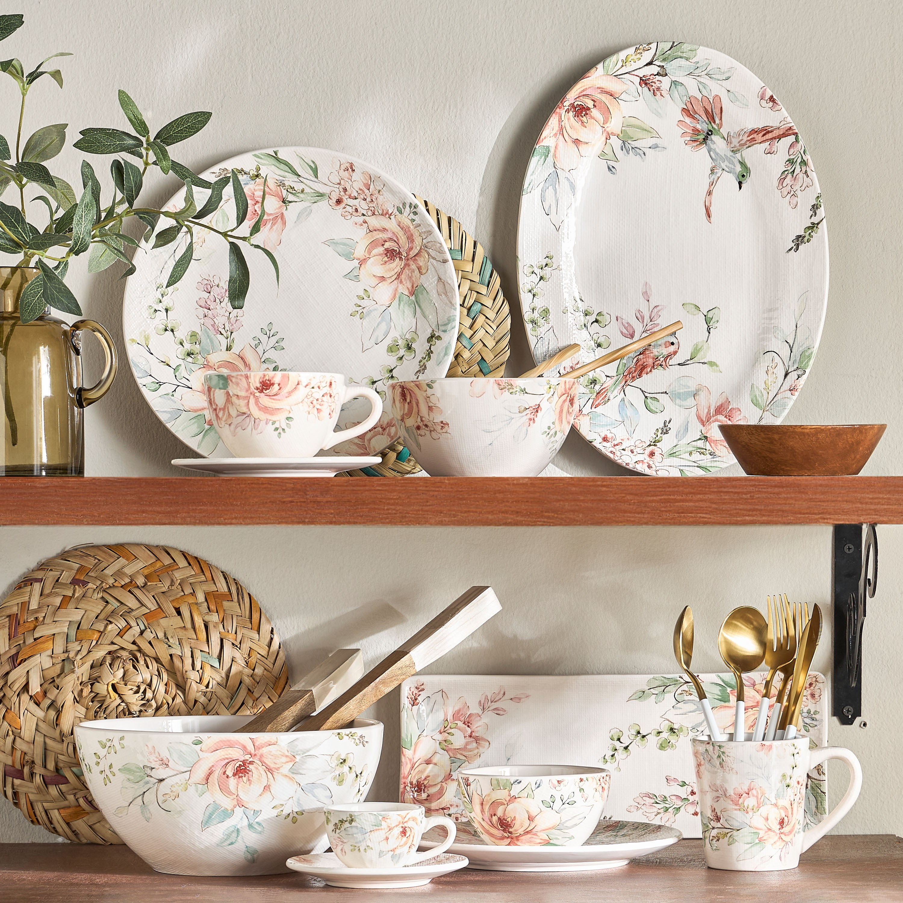 Rosette Ceramic Dinner Plate - 28 cm-household-dining-dinnerware-dinnerwarecollections-image-3