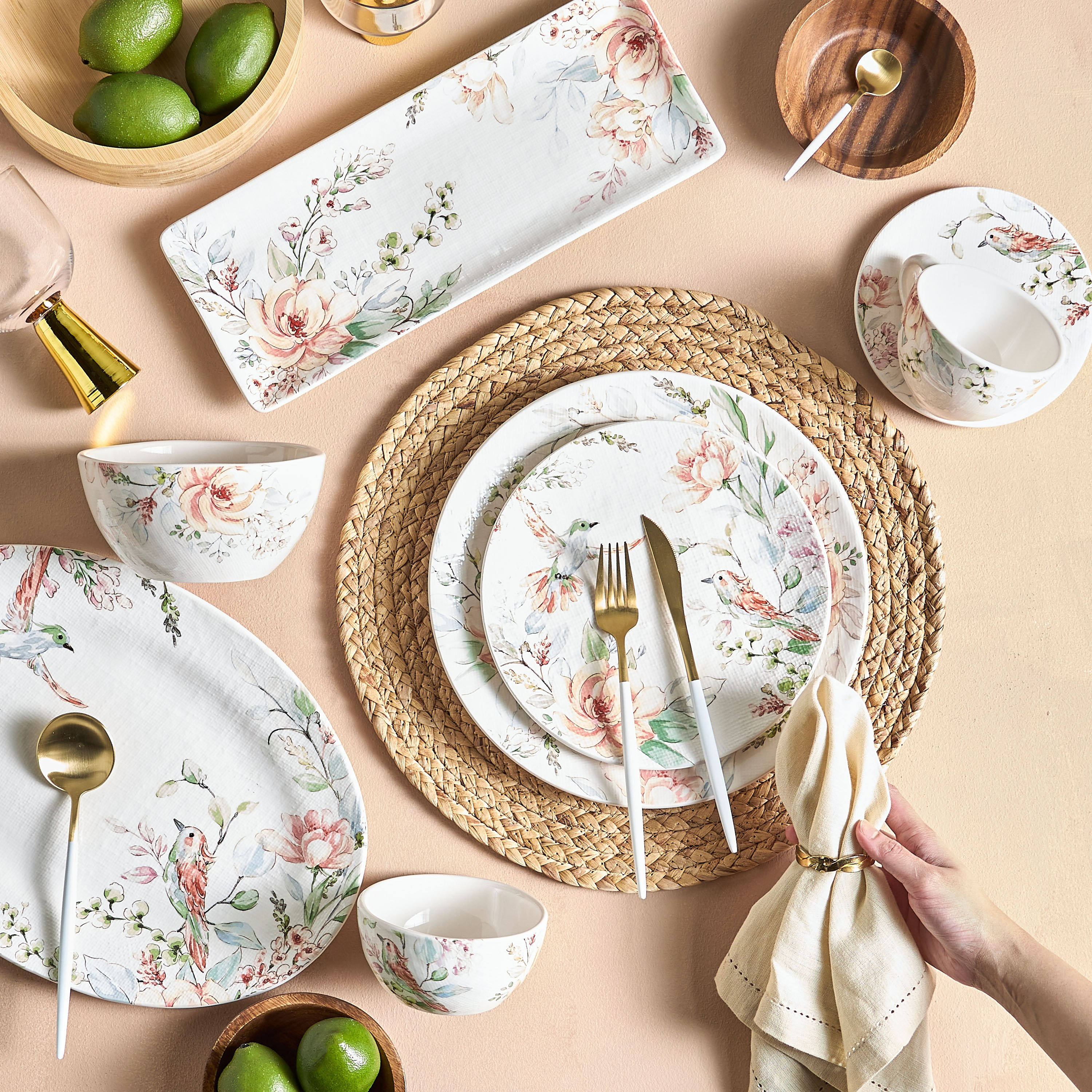 Rosette Ceramic Cup and Saucer Set - 220 ml-household-dining-dinnerware-dinnerwarecollections-image-5