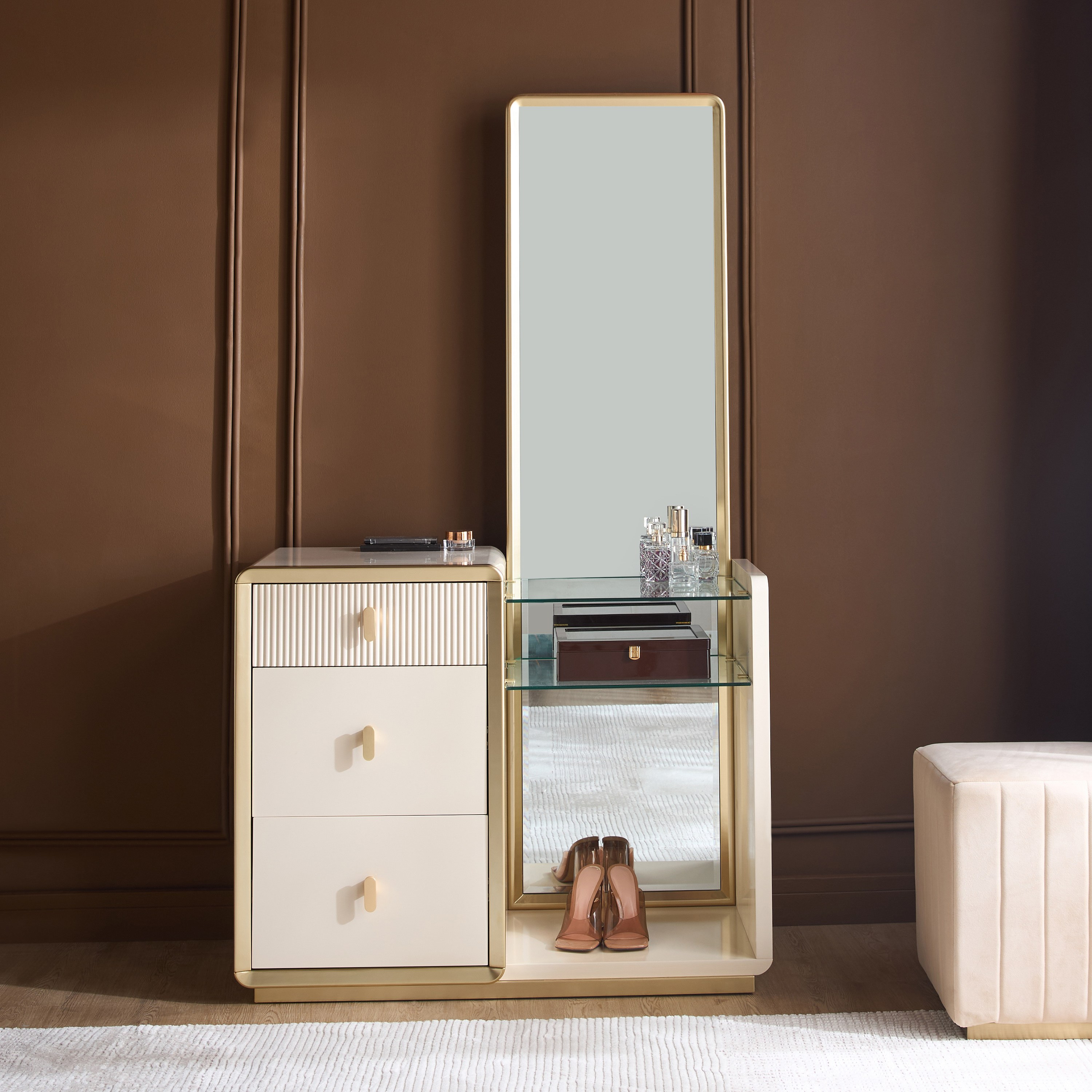Qubba Dresser Mirror with Storage-furniture-bedroom-dressersandmirrors-image-2
