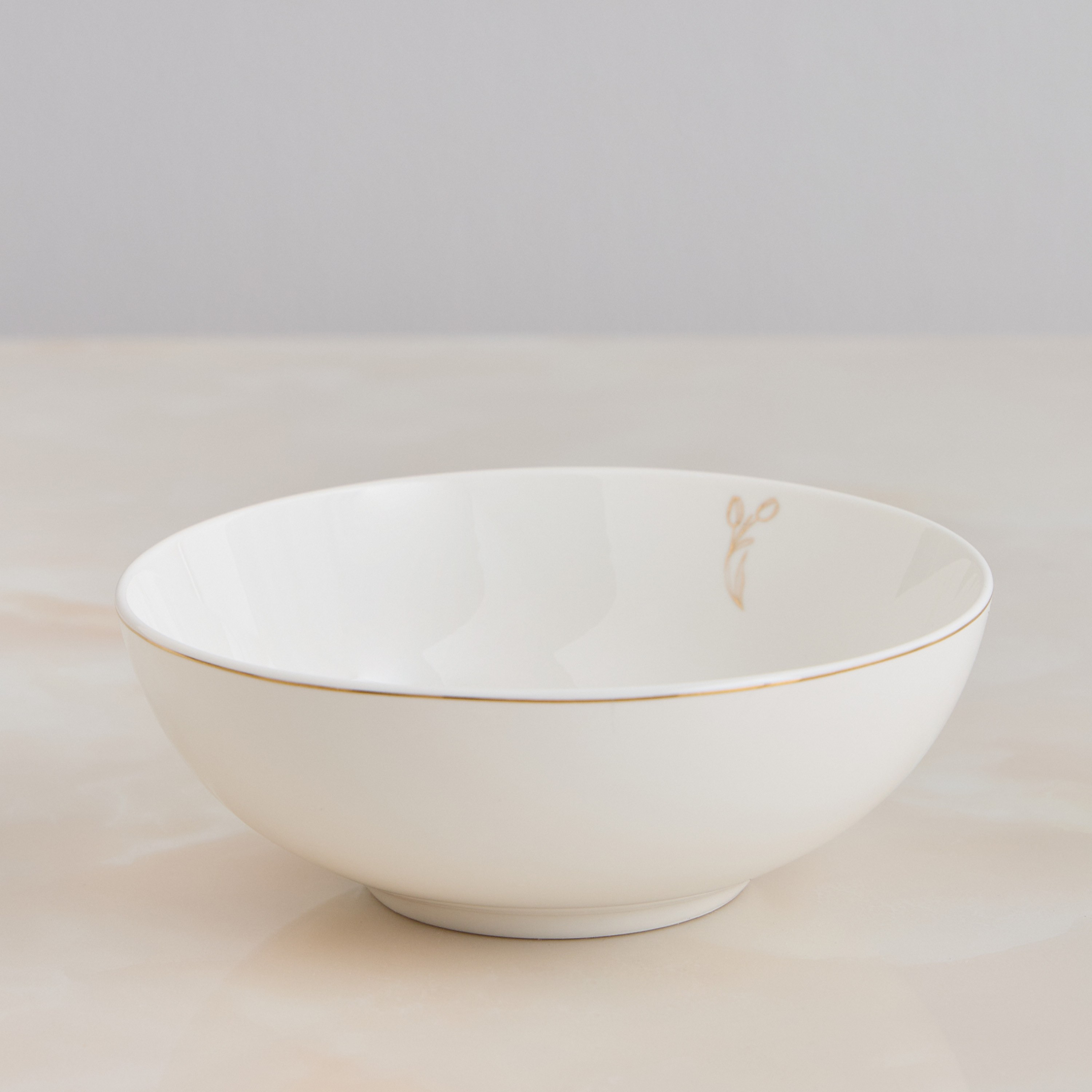 Tulip Porcelain Cereal Bowl - 14 cm-household-dining-dinnerware-dinnerwarecollections-image-1