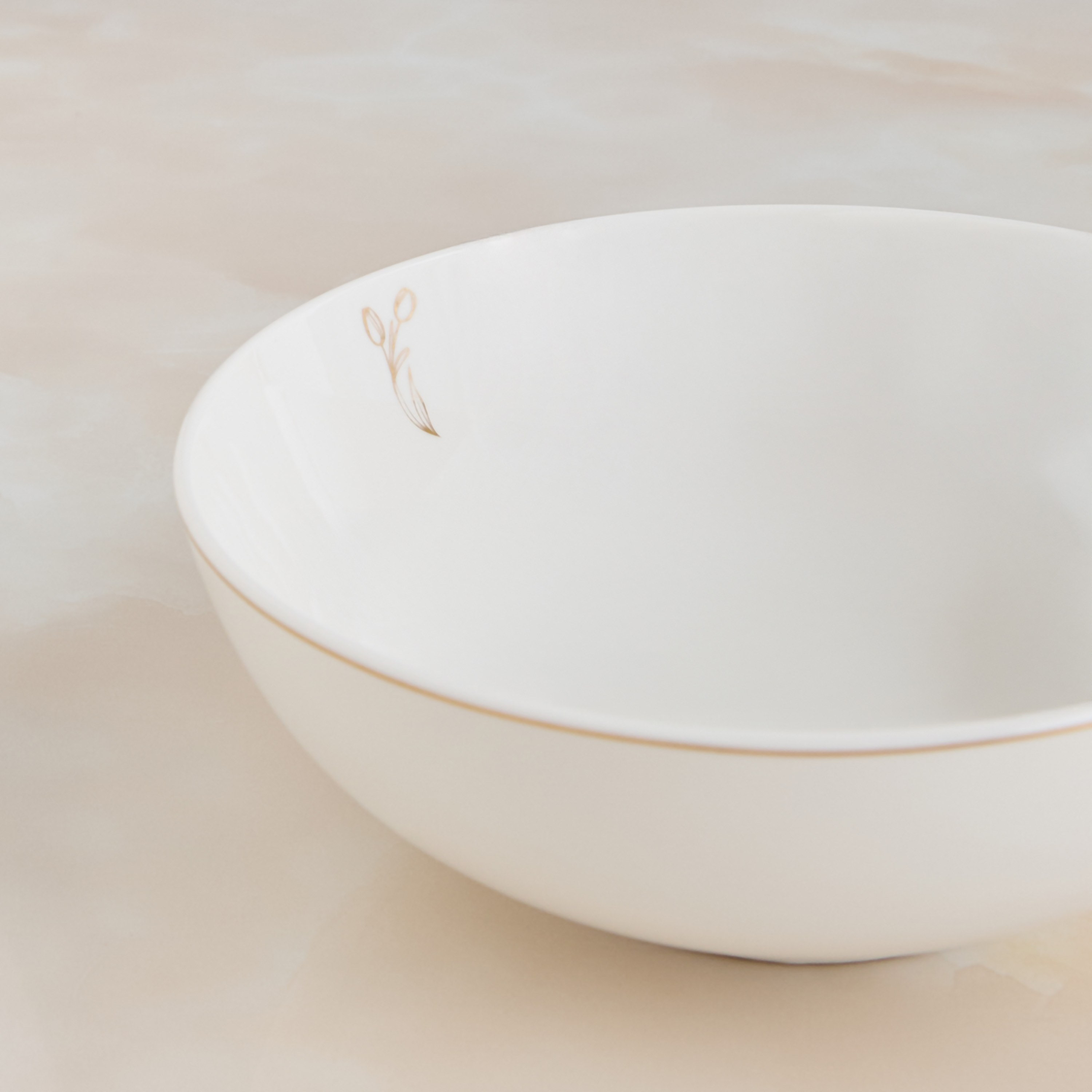 Tulip Porcelain Cereal Bowl - 14 cm-household-dining-dinnerware-dinnerwarecollections-image-2