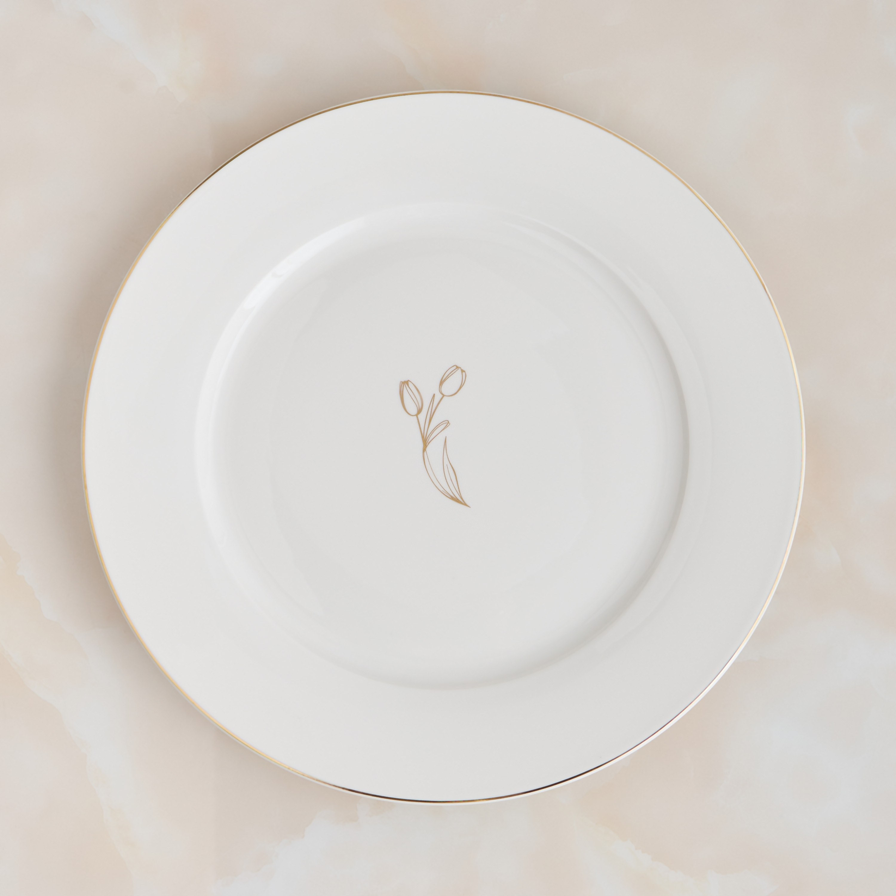 صحن عشاء بورسلان - تيوليب - 27 سم-household-dining-dinnerware-plates-image-1