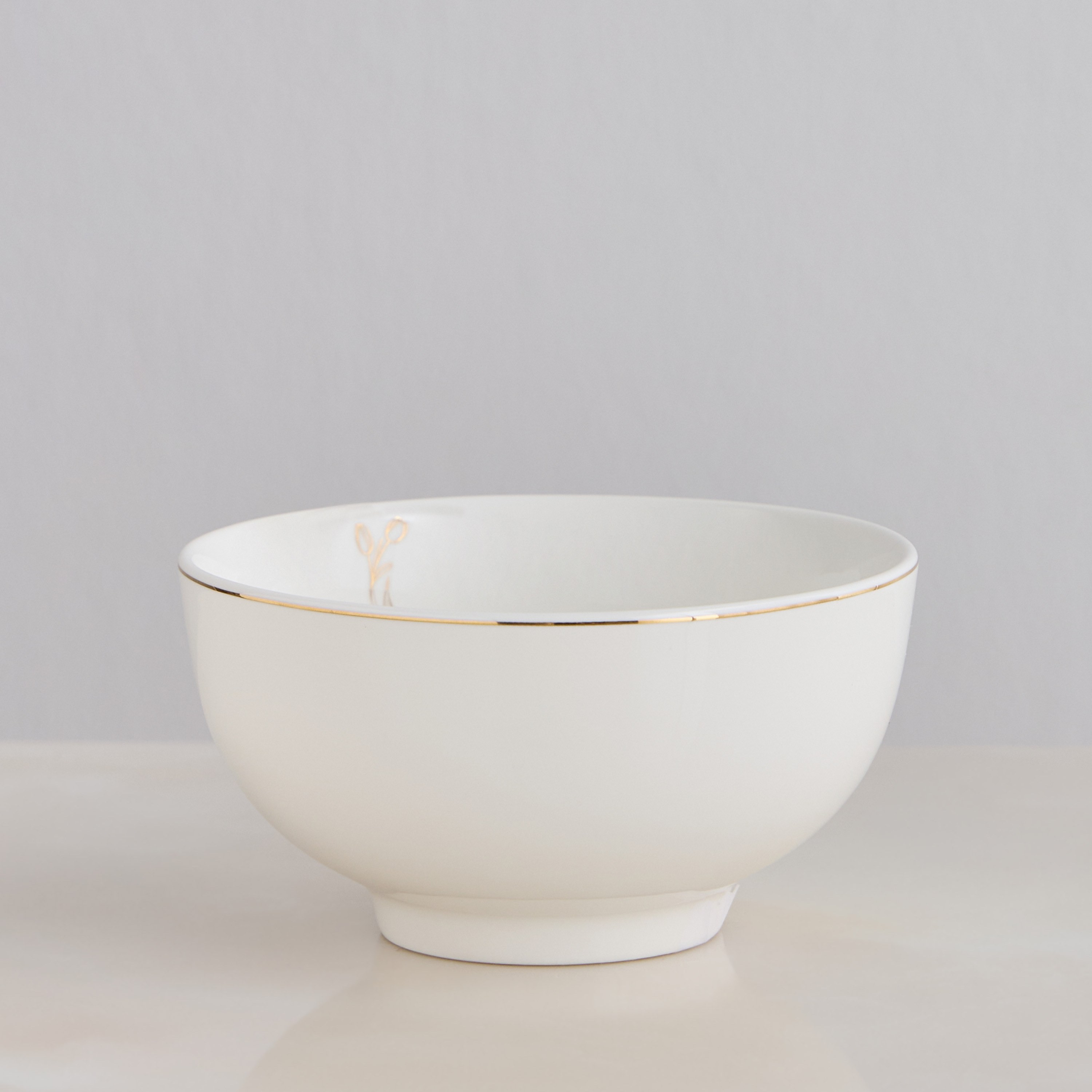 Tulip Porcelain Rice Bowl - 15 cm-household-dining-dinnerware-dinnerwarecollections-image-1