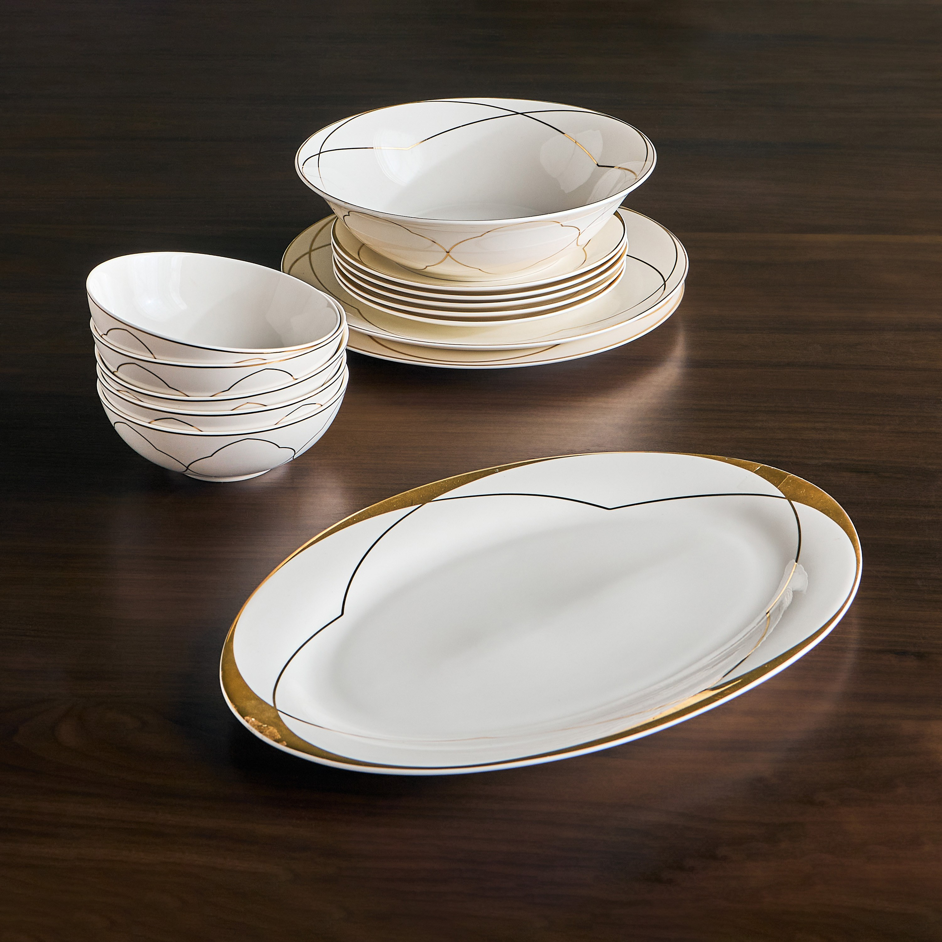 Nexus 32-Piece New Bone China Dinner Set - Serves 6-household-dining-dinnerware-dinnersets-image-2