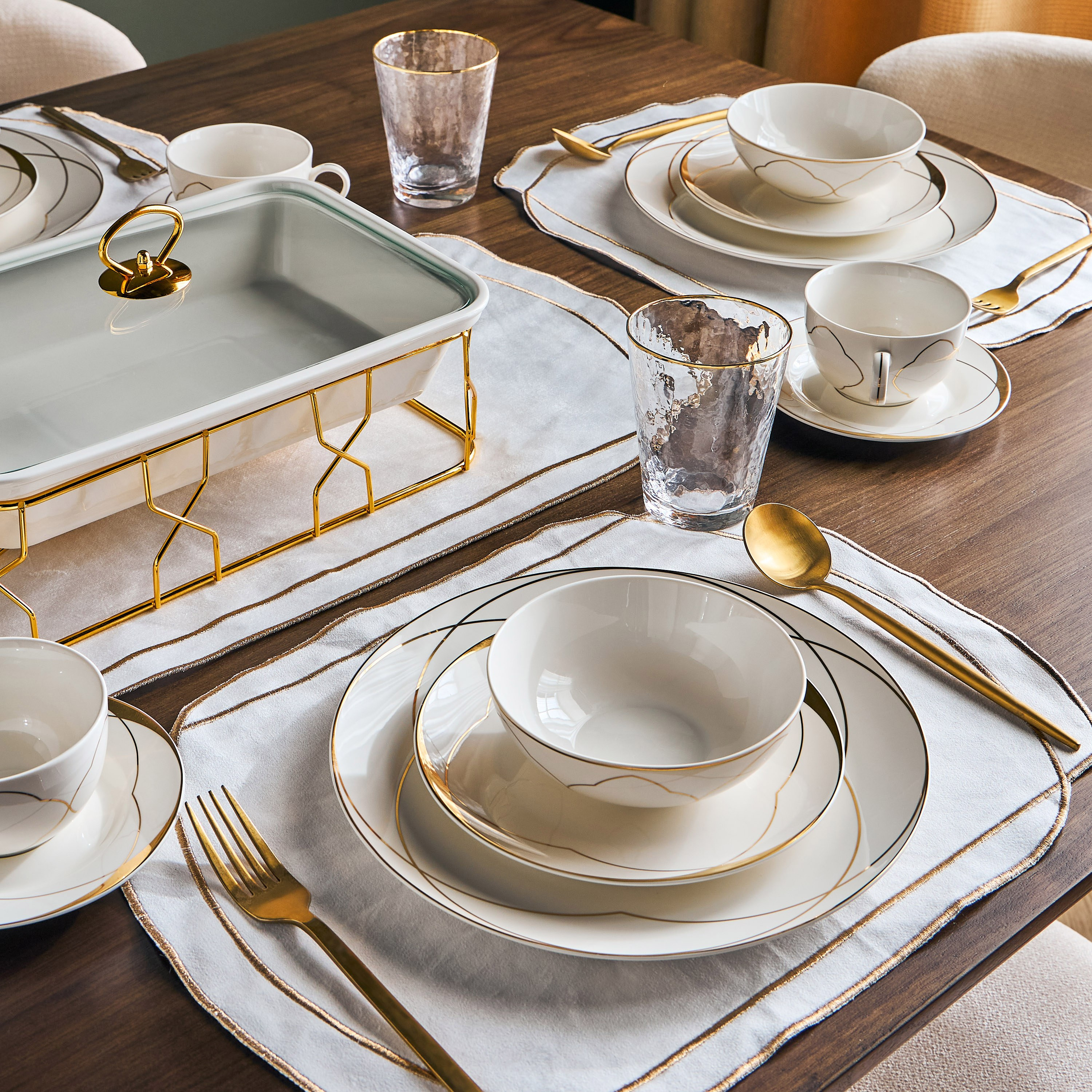 Nexus 32-Piece New Bone China Dinner Set - Serves 6-household-dining-dinnerware-dinnersets-image-4