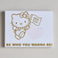 Hello Kitty Be Who You Wanna Be Wall Canvas Wall Art - 30x40 cm-kids-decorandlighting-decor-wallart-image-1