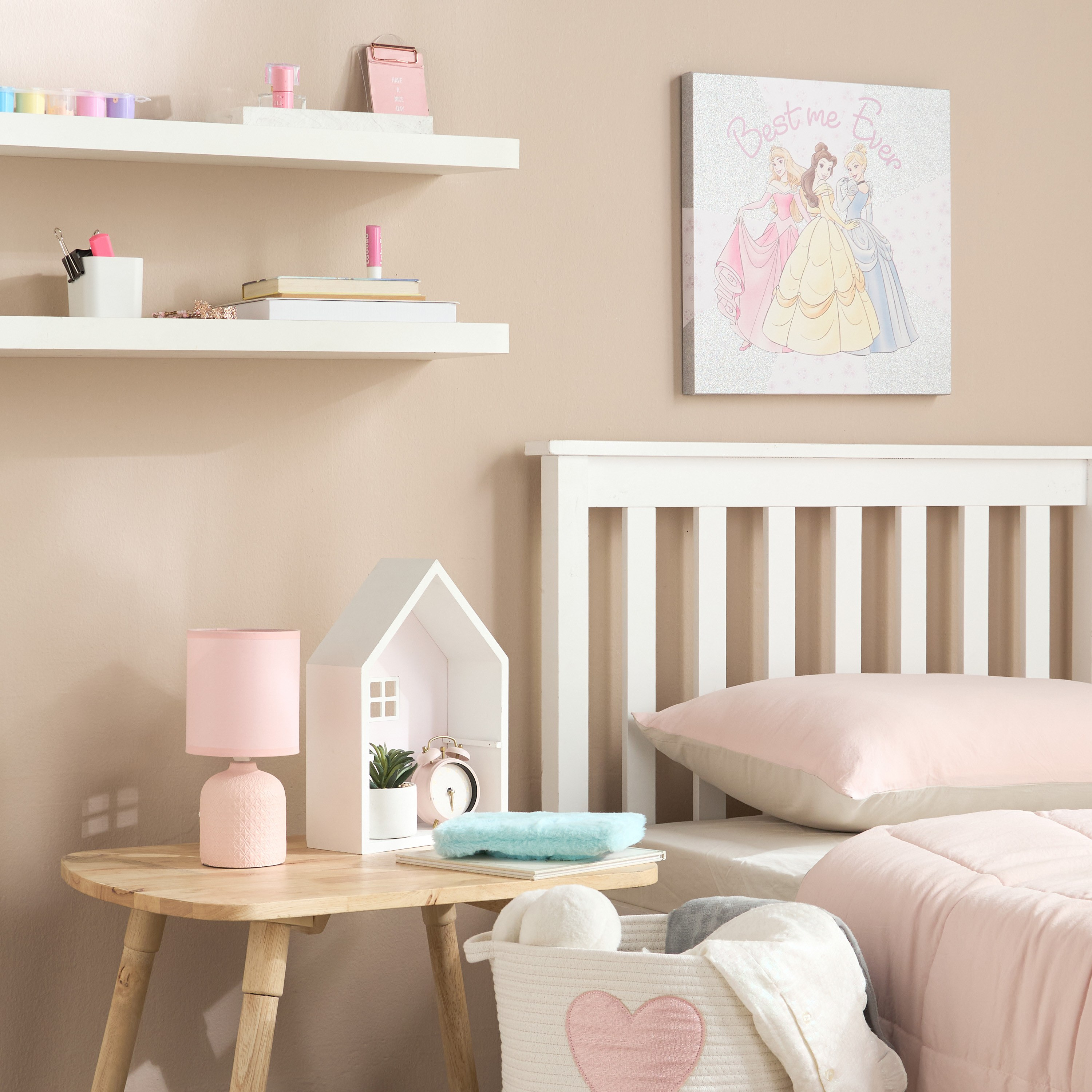 Disney Princess Best Me Ever Canvas Wall Art - 45x45 cm-babyandkids-decorandlighting-decor-wallart-image-3