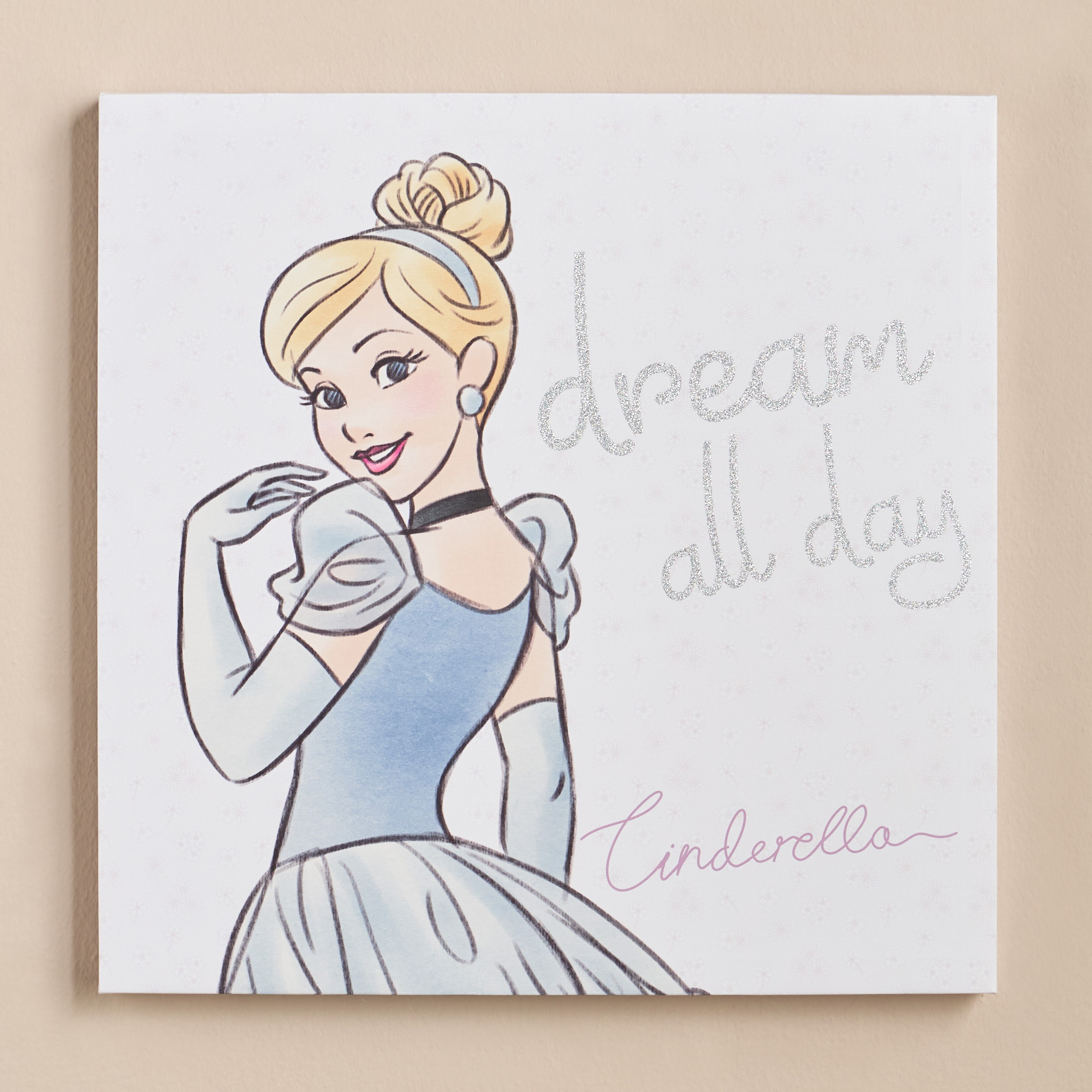 لوحة كانفاس مؤطرة بتصميم ديزني برنسيس - 45x45 سم-babyandkids-decorandlighting-decor-wallart-image-1
