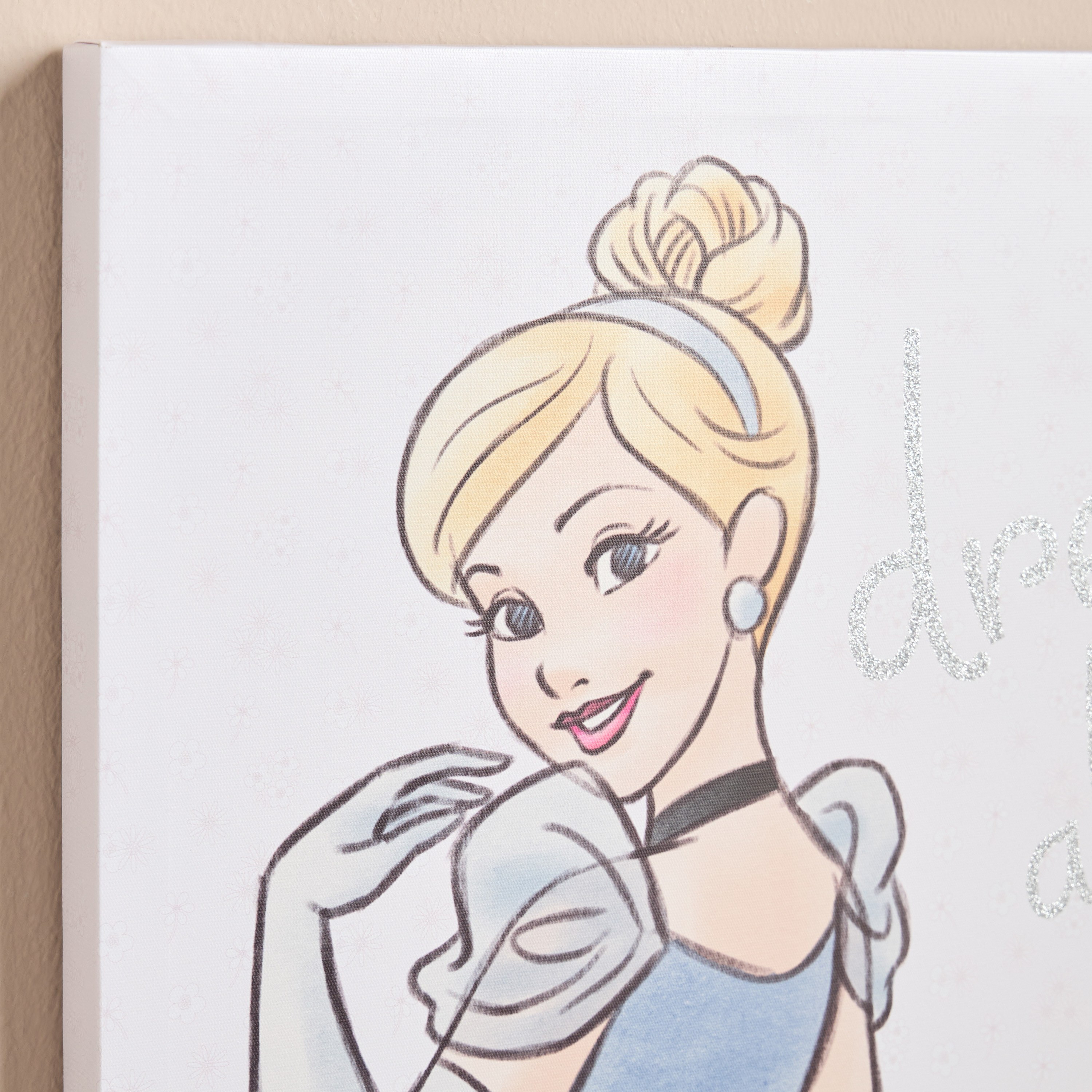 لوحة كانفاس مؤطرة بتصميم ديزني برنسيس - 45x45 سم-babyandkids-decorandlighting-decor-wallart-image-2