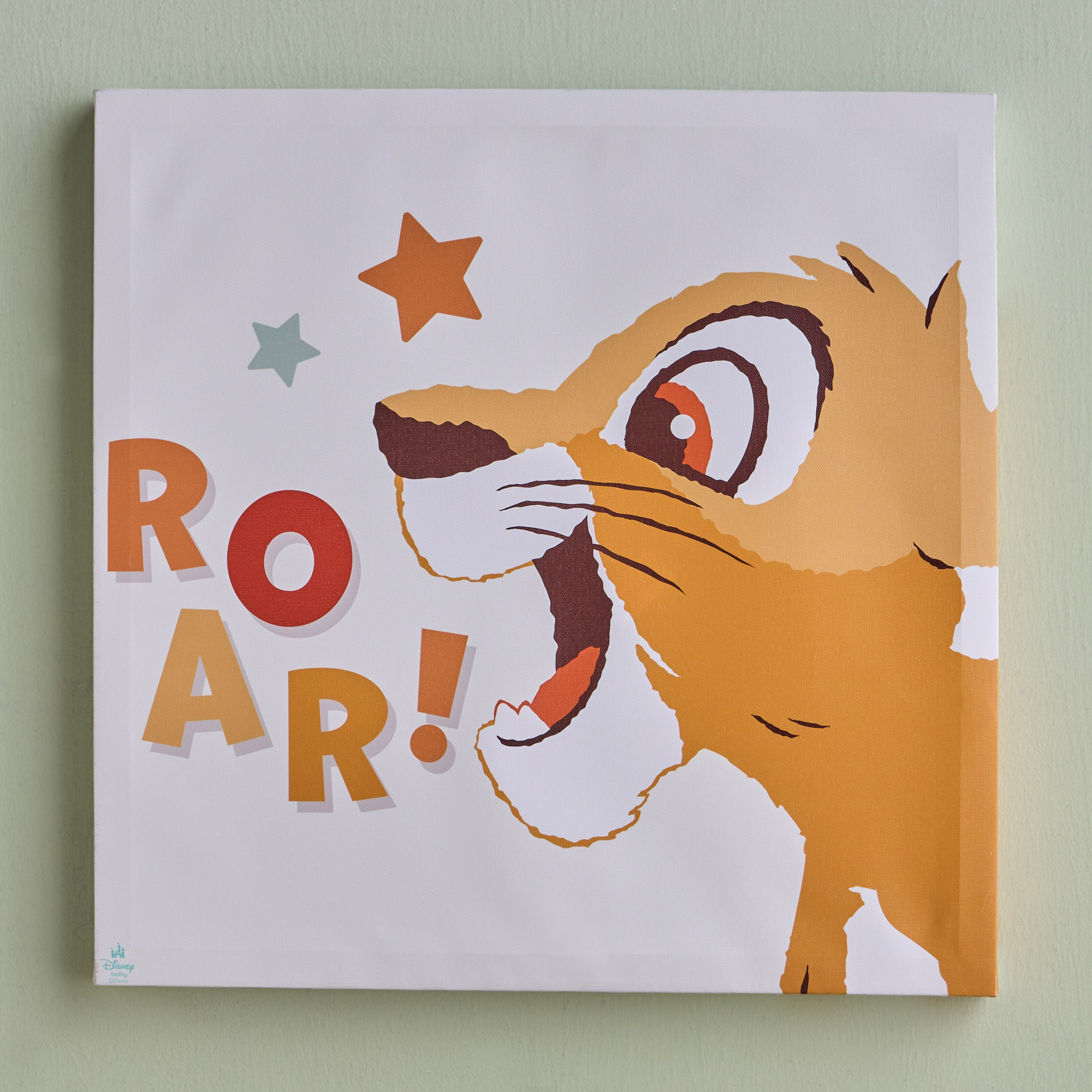 Lion King Roar Canvas Wall Decor - 45x45 cm-babyandkids-decorandlighting-decor-walldecor-image-1