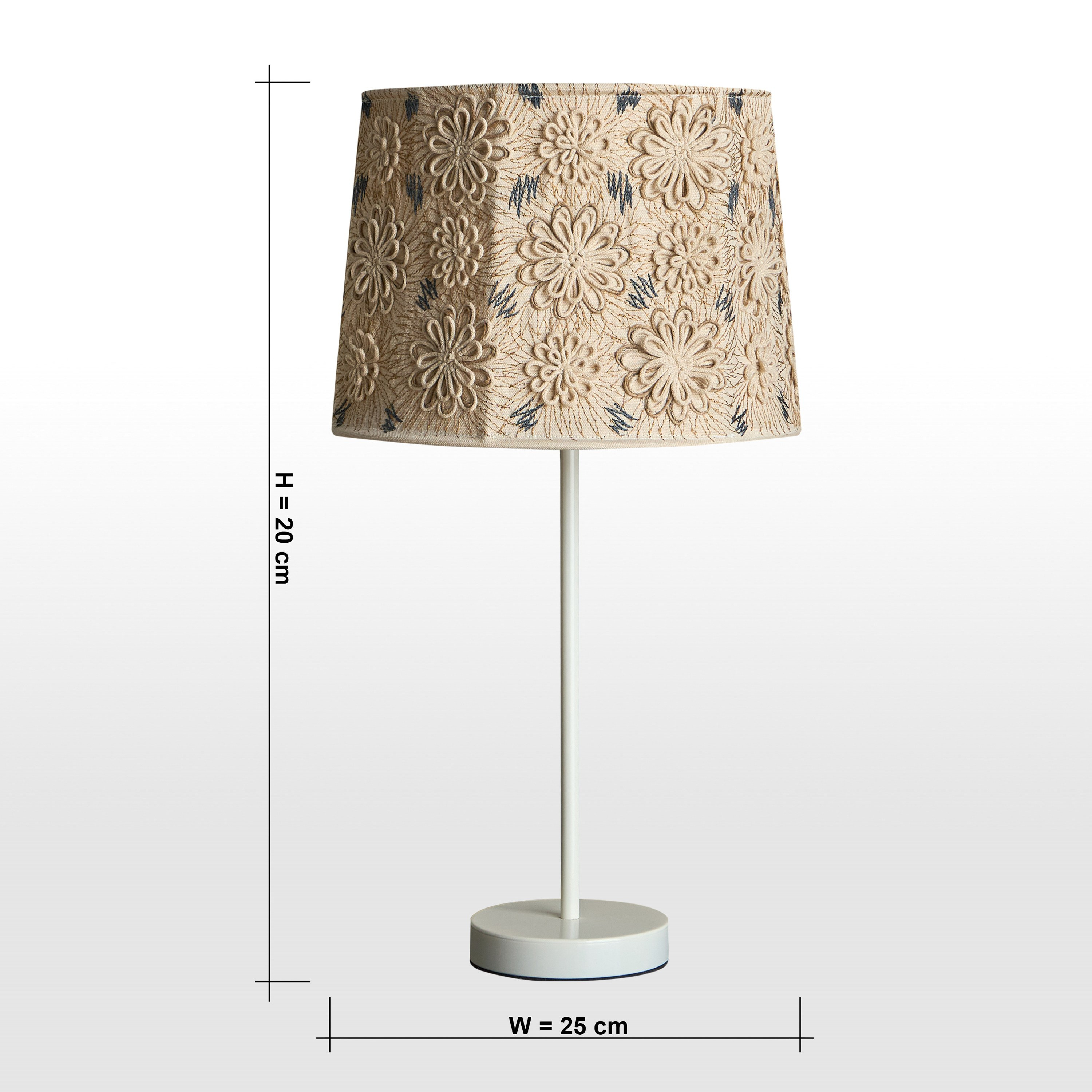 Mix & Match Embroidered Table Lampshade - 20 cm-household-lighting-tableanddesklamps-image-5