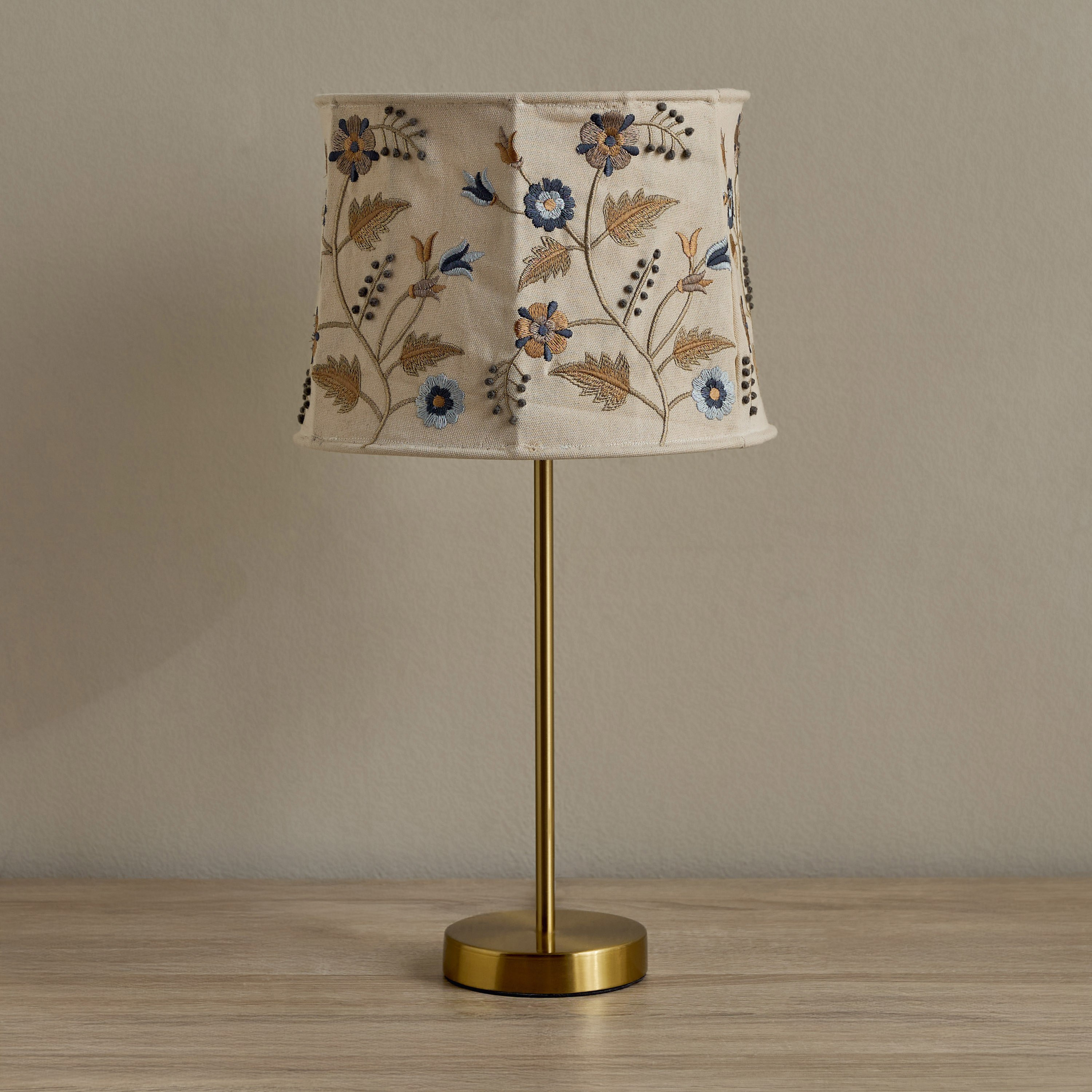 Mix & Match Cotton Knot Embroidered Table Lamp Shade - 20 cm