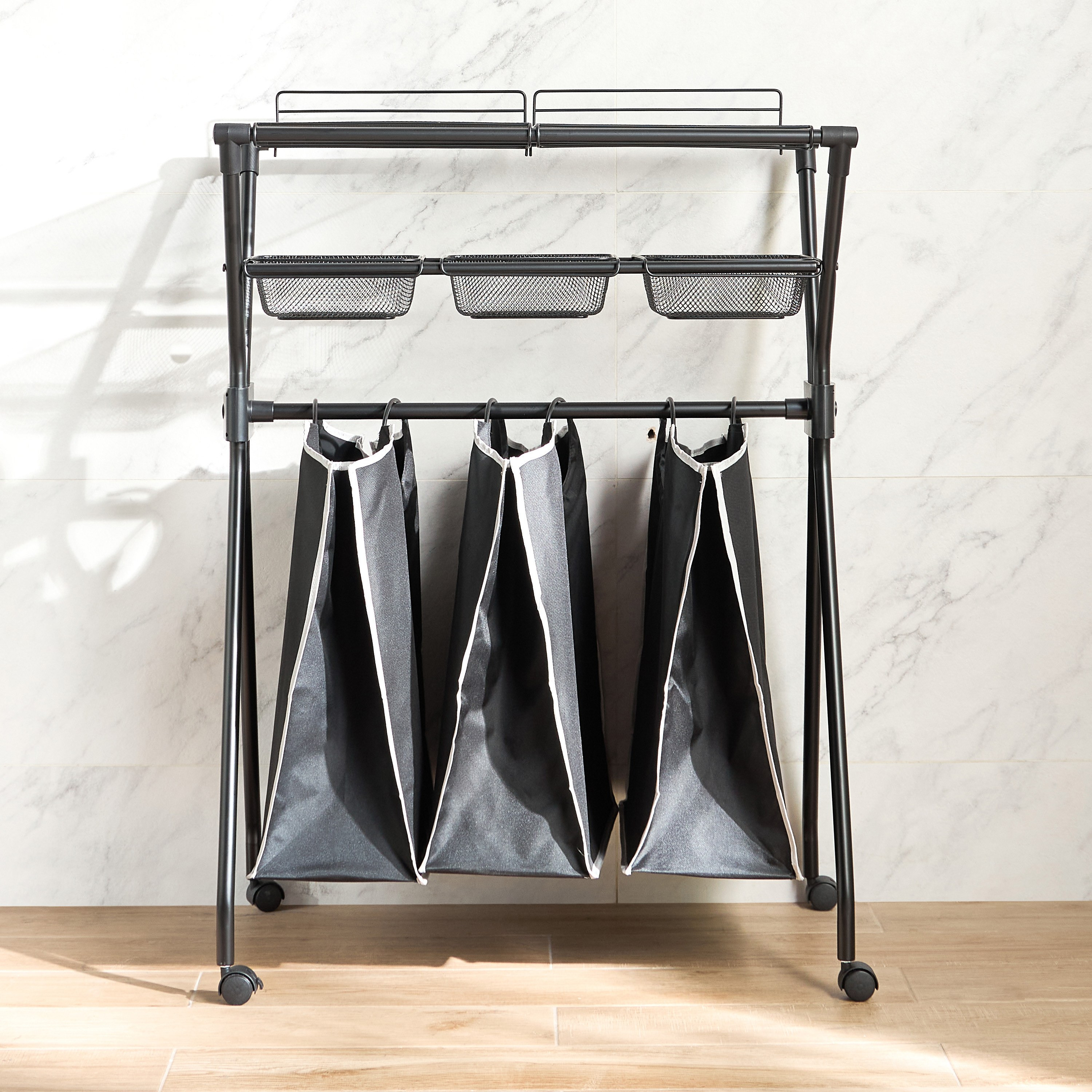 Lucy 3-Bag Laundry Sorter-household-bathandlaundry-laundrysolutions-laundryhampers-image-2