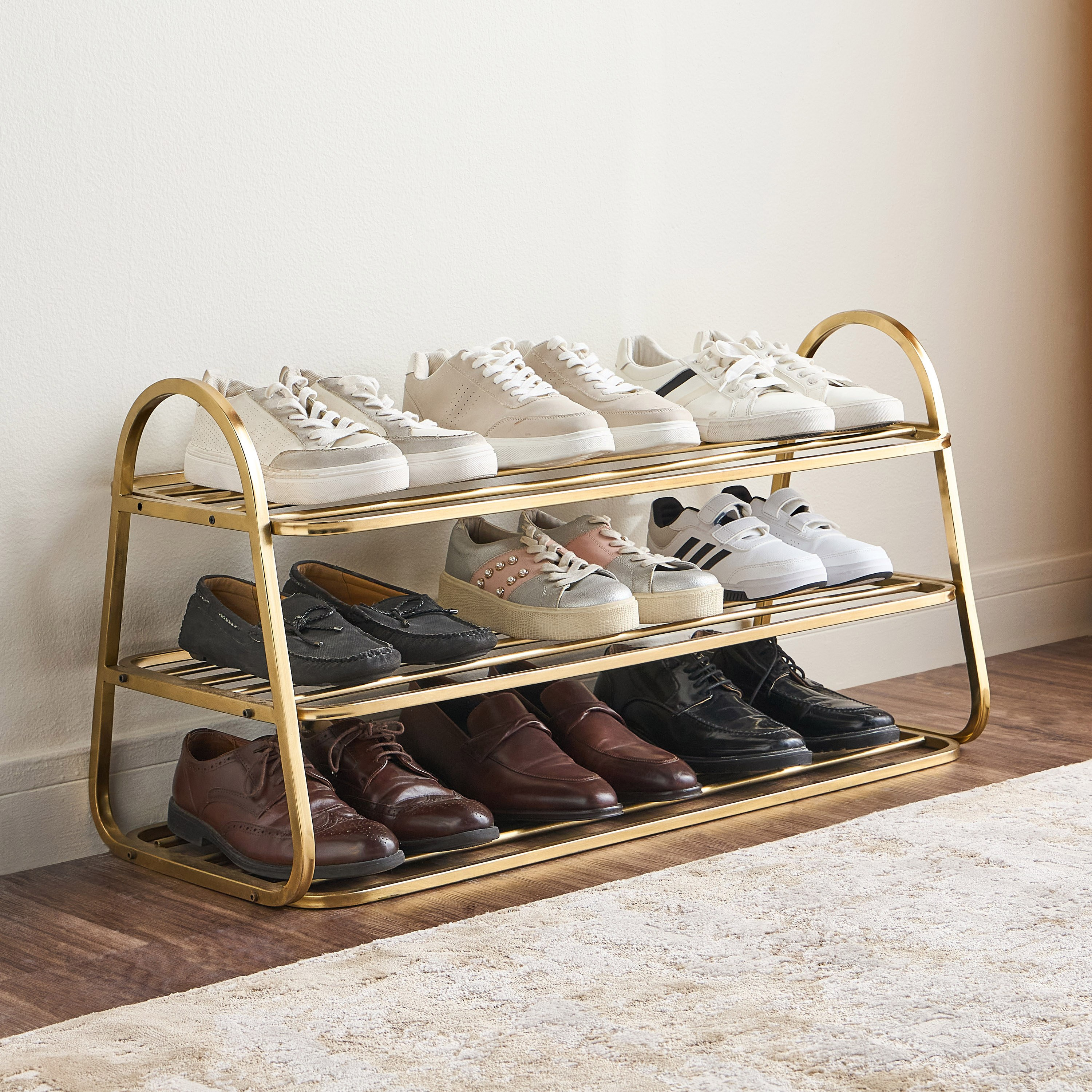 Tovey 3-Tier Shoe Rack - 36x90 cm-household-storage-storagesolutions-shoeracksandstorage-image-1