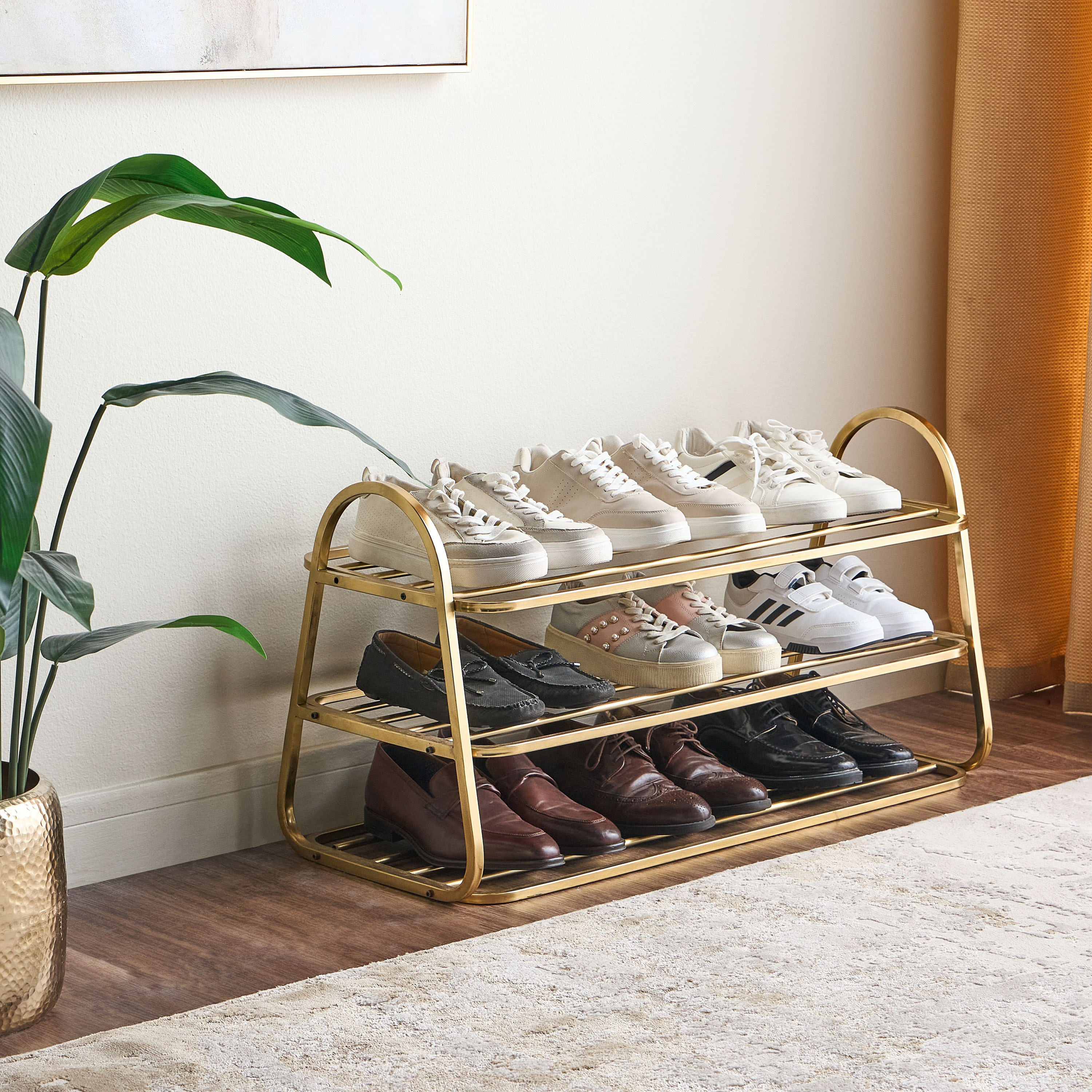 Tovey 3-Tier Shoe Rack - 36x90 cm-household-storage-storagesolutions-shoeracksandstorage-image-4