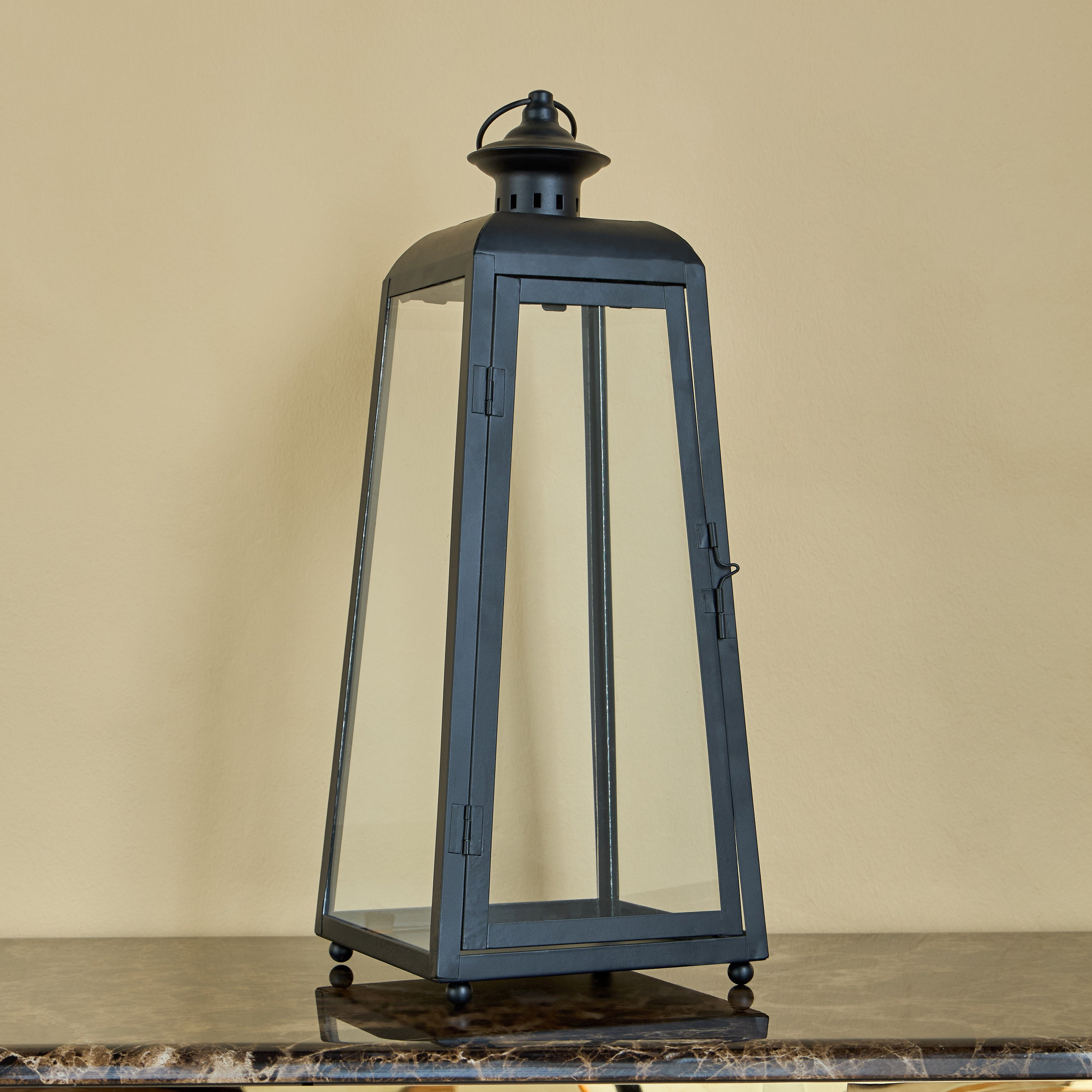 Ada Iron and Glass Lantern - 50 cm-household-decor-candleholdersandlanterns-image-1