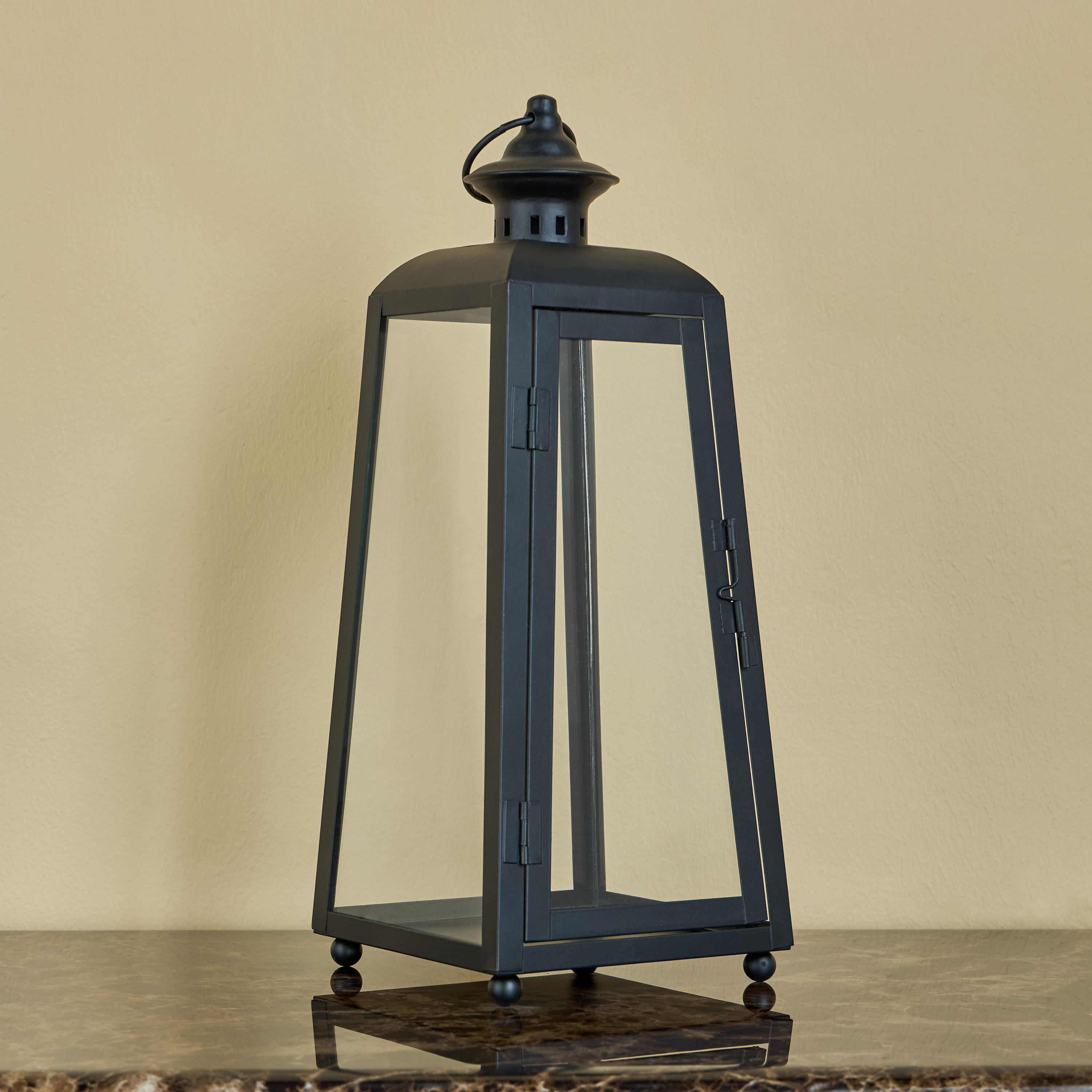 Ada Iron and Glass Lantern - 38 cm-household-decor-candleholdersandlanterns-image-1