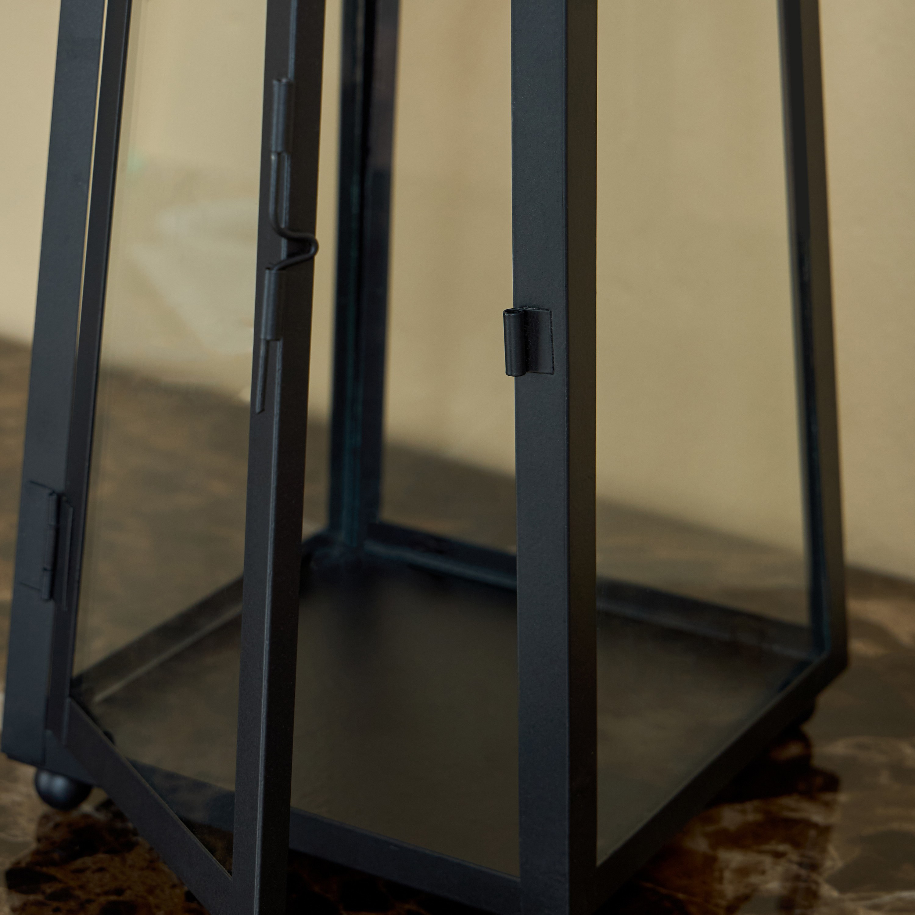 Ada Iron and Glass Lantern - 38 cm-household-decor-candleholdersandlanterns-image-3