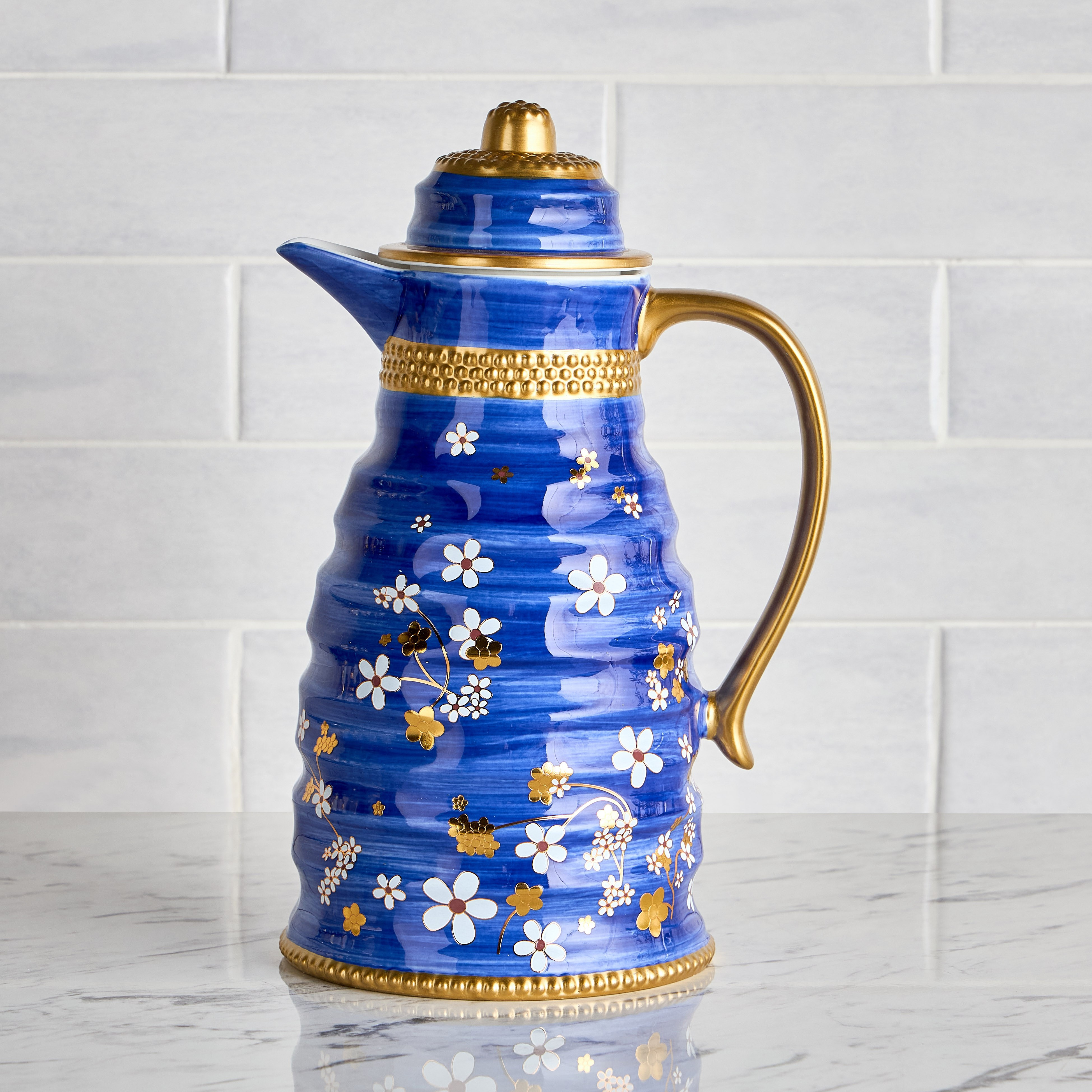 Fayruz Porcelain Flask - 1 L-household-dining-teaandcoffee-vacuumflaskscoffeeandteapots-image-1