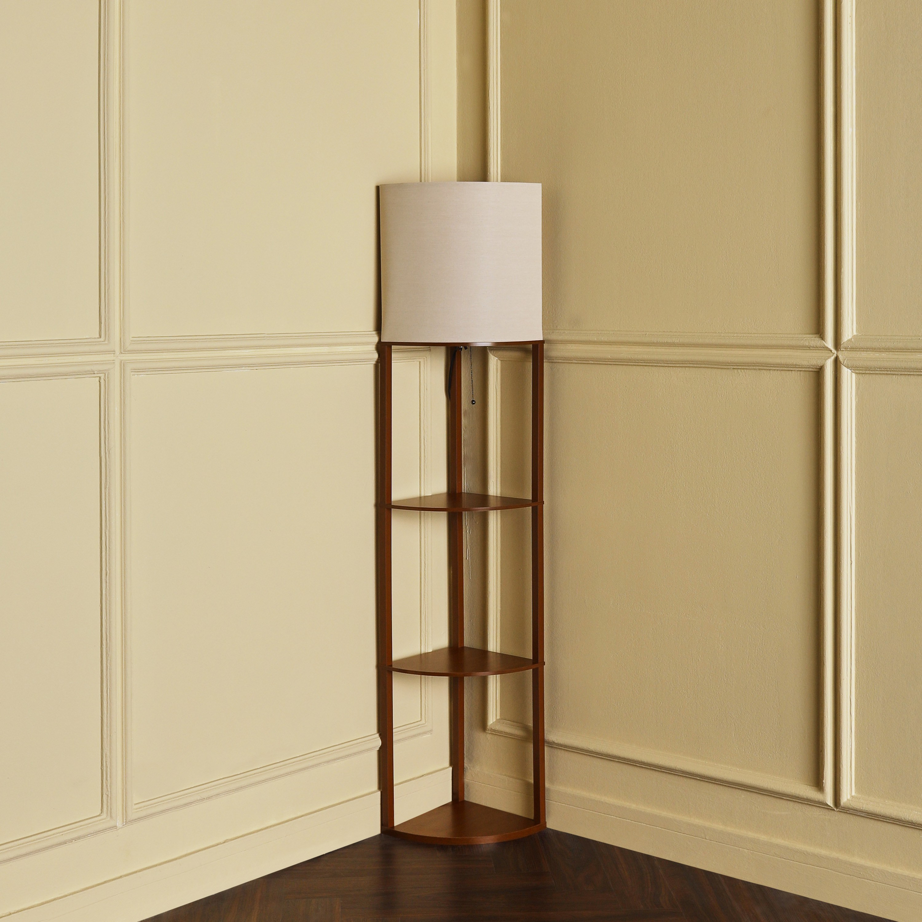 Cesia Wooden 4-Tier Floor Lamp - 162 cm-household-lighting-floorlamps-image-1