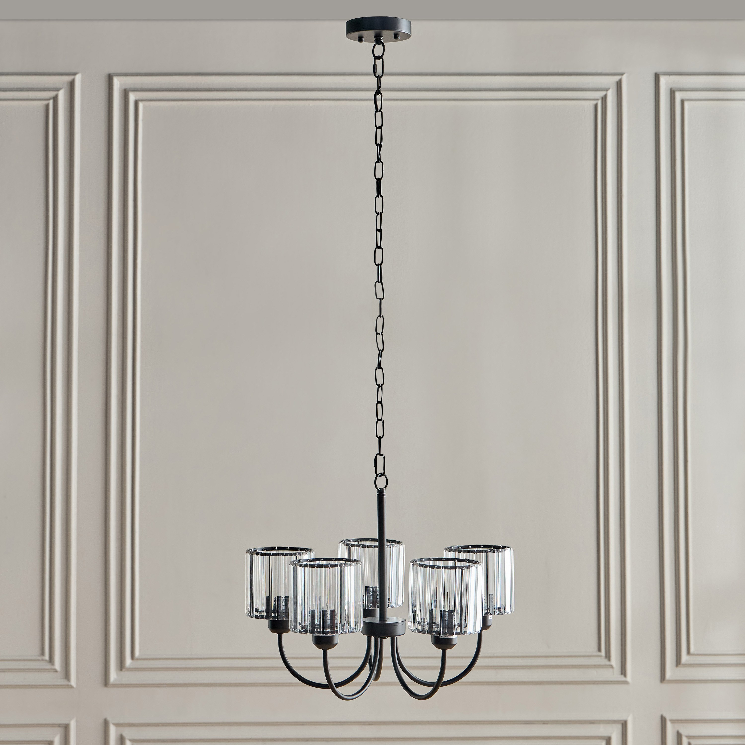 ثريا كريستال 5 لمبات - كيرا-household-lighting-ceilinglamps-chandeliers-image-1