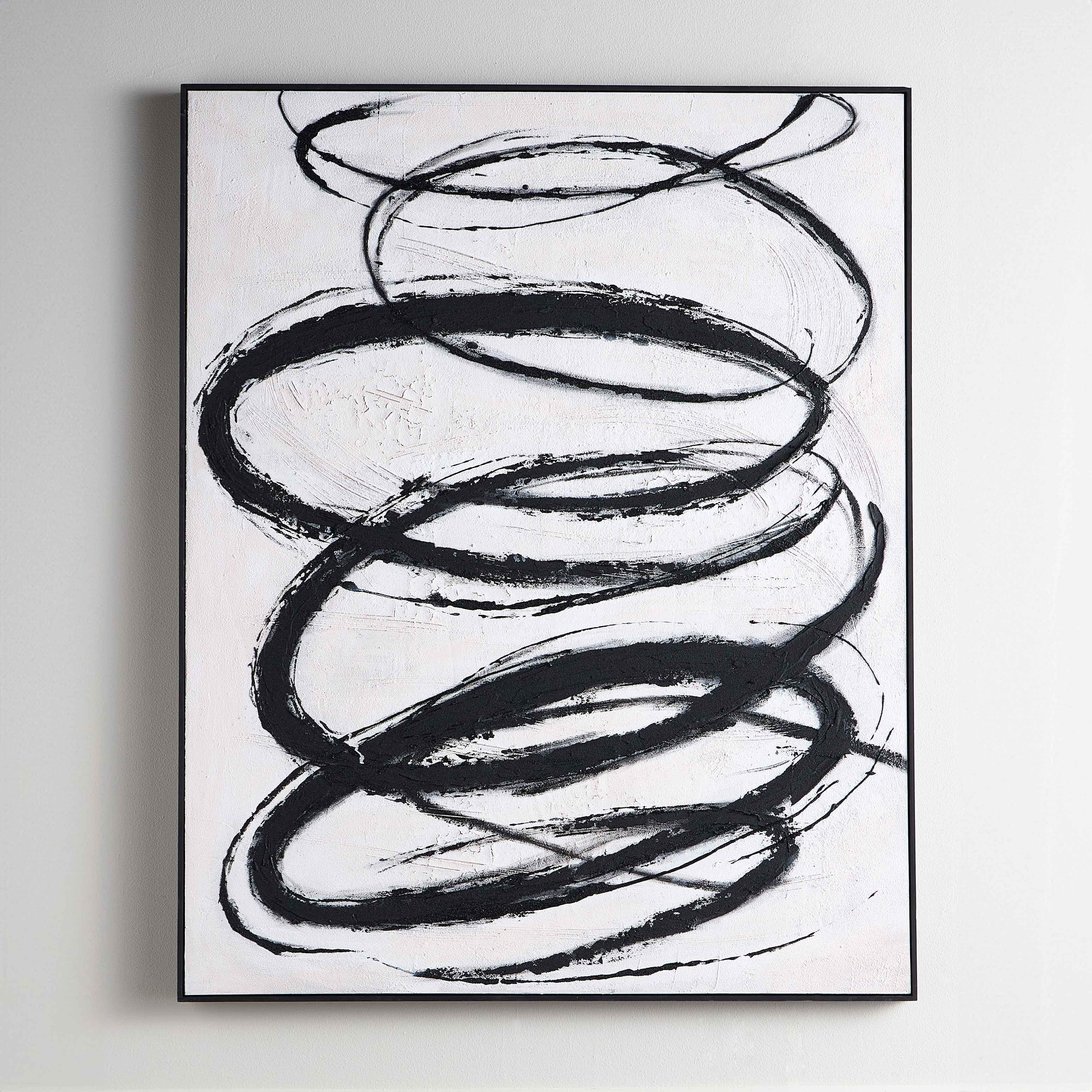 Angell Framed Hand-Painted Canvas Wall Art - 120x150 cm-household-walldecorandmirrors-wallart-image-1