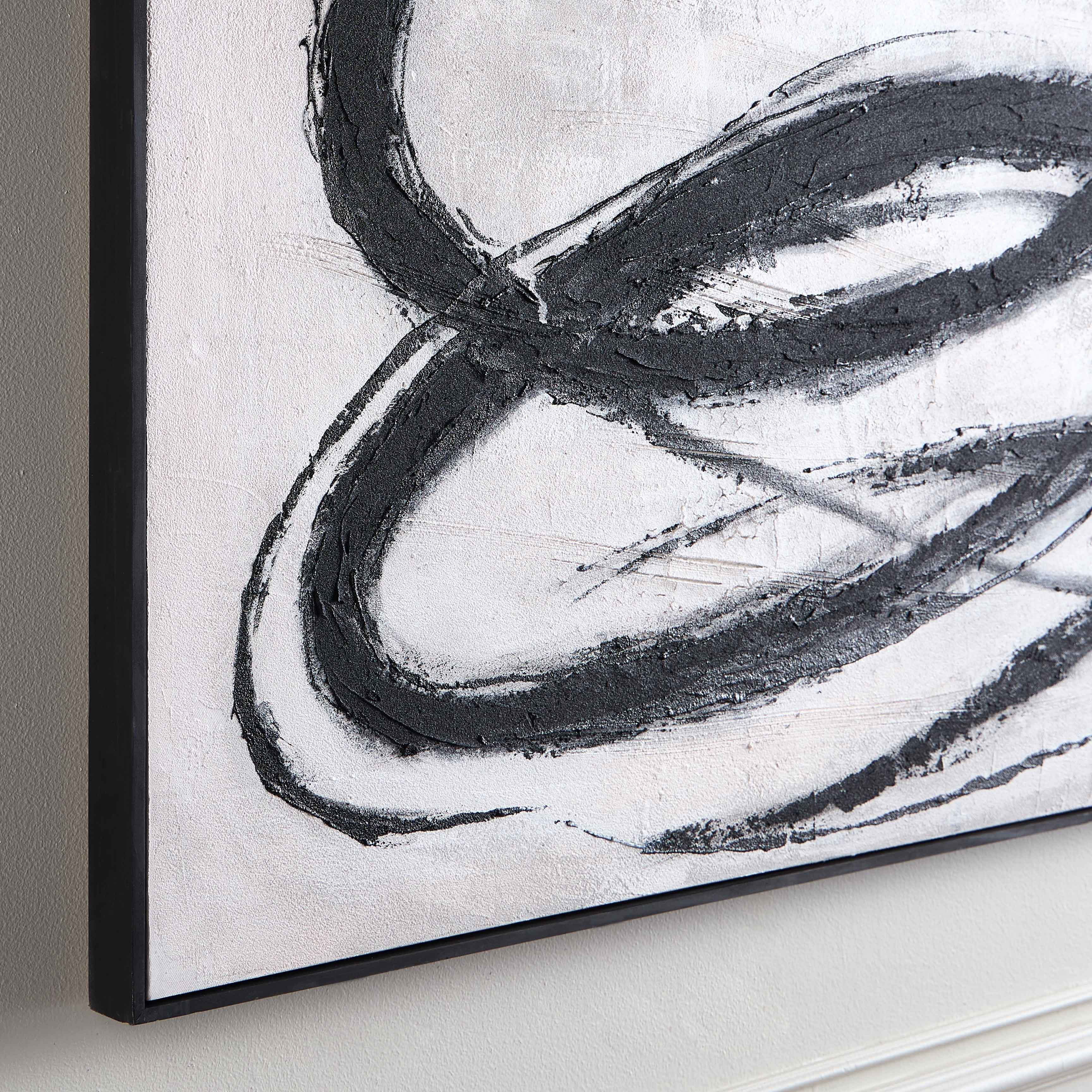 زينة حائط كانفاس مؤطرة مرسومة يدويًا - أنجل - 120x150 سم-household-walldecorandmirrors-wallart-image-2