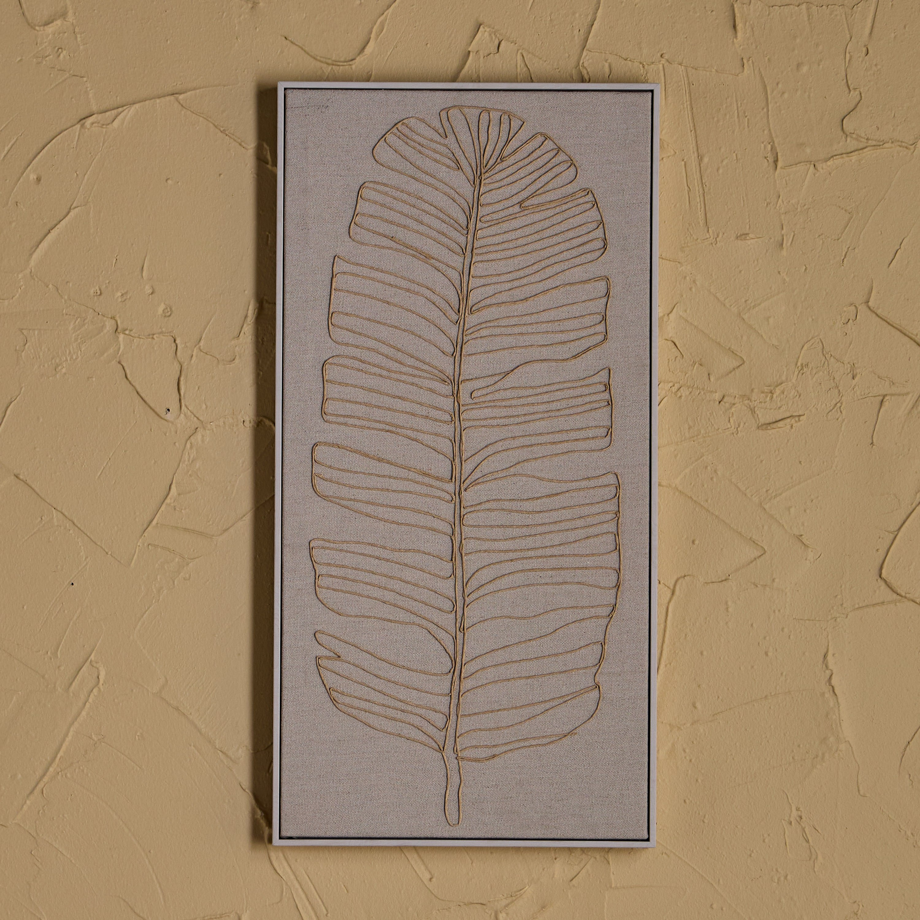 Sonja 3D Framed Linen Wall Art - 40x80 cm-household-walldecorandmirrors-wallart-image-1
