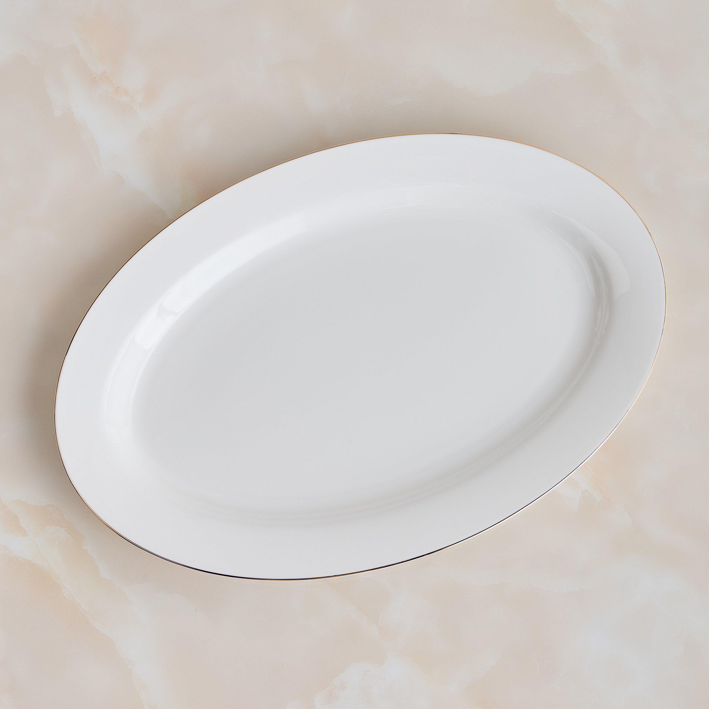 Noble Bone China Oval Platter - 35 cm-household-dining-dinnerware-dinnerwarecollections-image-1